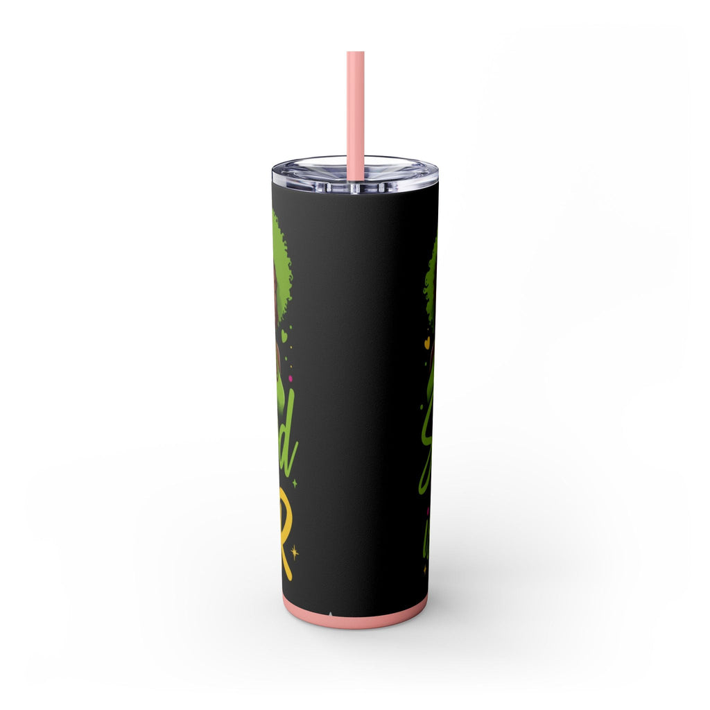 Sisterhood Is Power Skinny Tumbler — 20oz Insulated Straw Tumbler