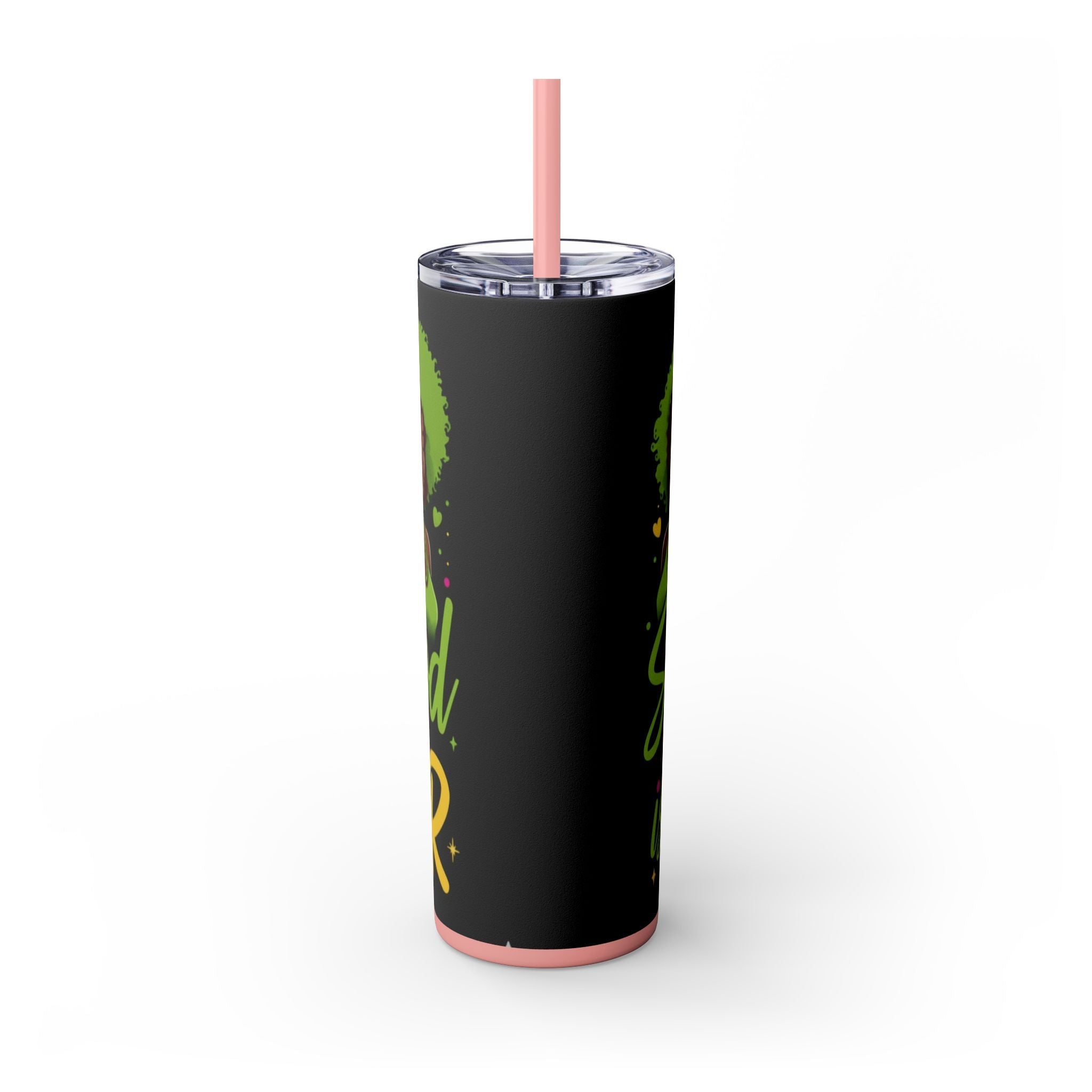 Sisterhood Is Power Skinny Tumbler — 20oz Insulated Straw Tumbler