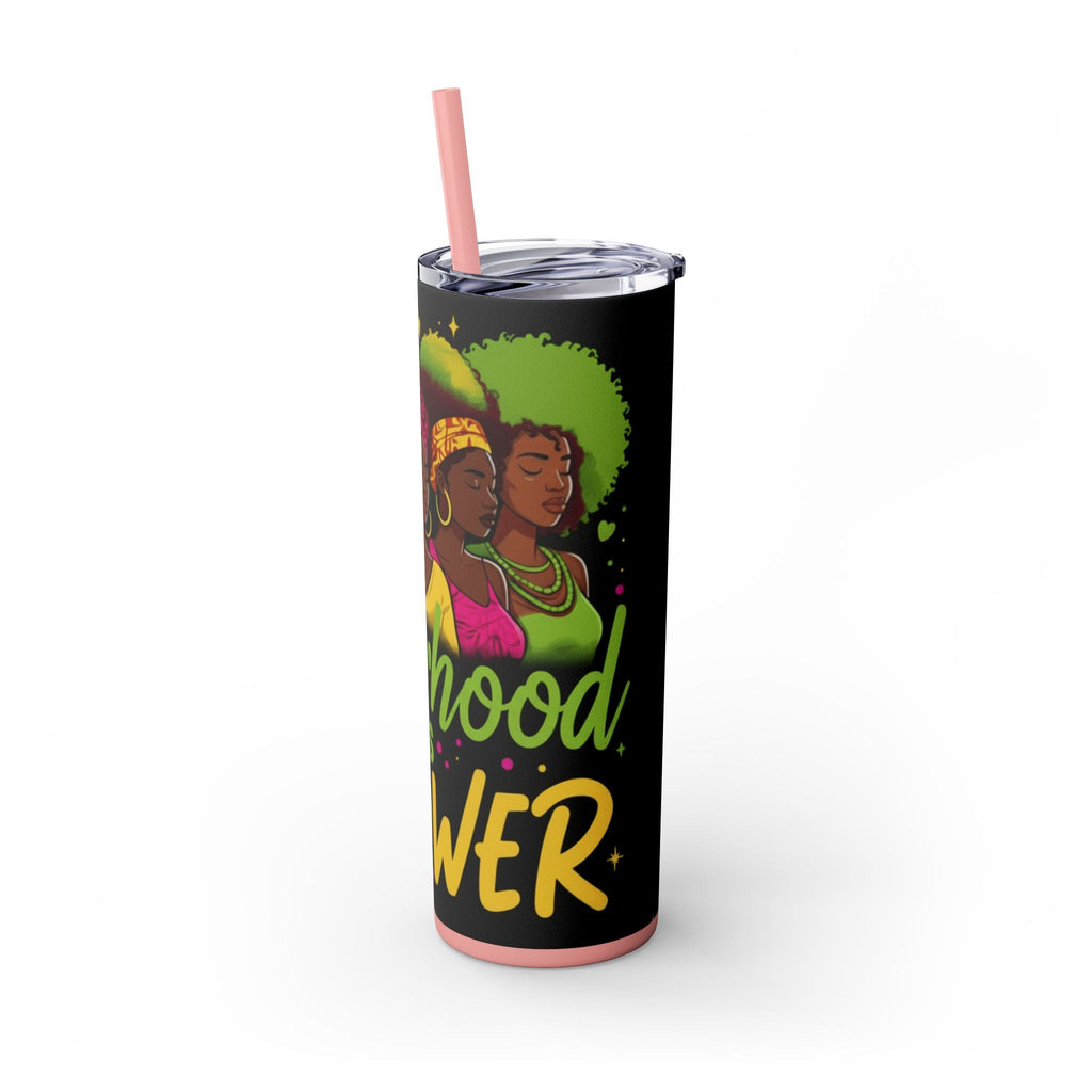 Sisterhood Is Power Skinny Tumbler — 20oz Insulated Straw Tumbler