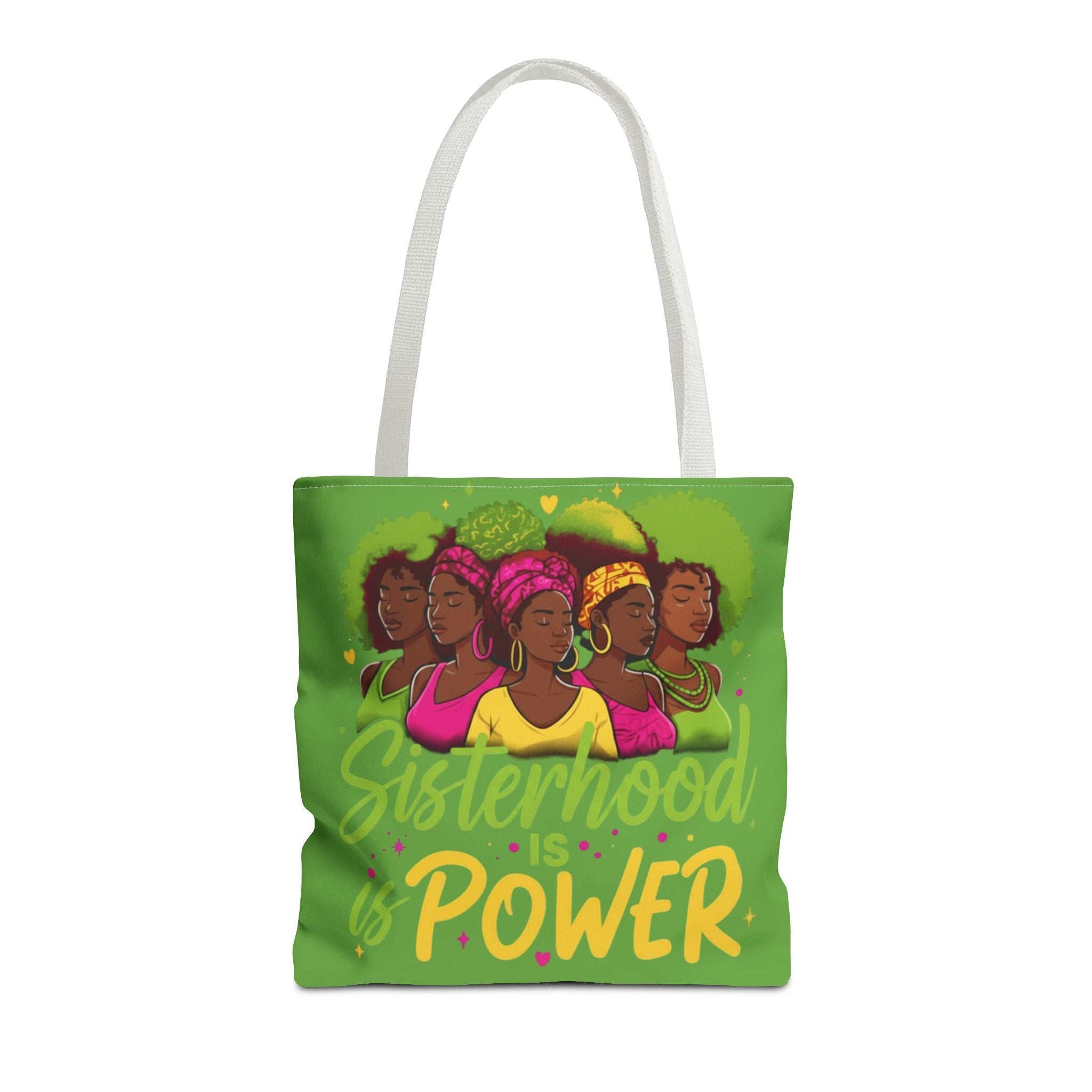 Sisterhood is Power — Tote Bag (AOP) — Green