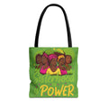 Sisterhood is Power — Tote Bag (AOP) — Green