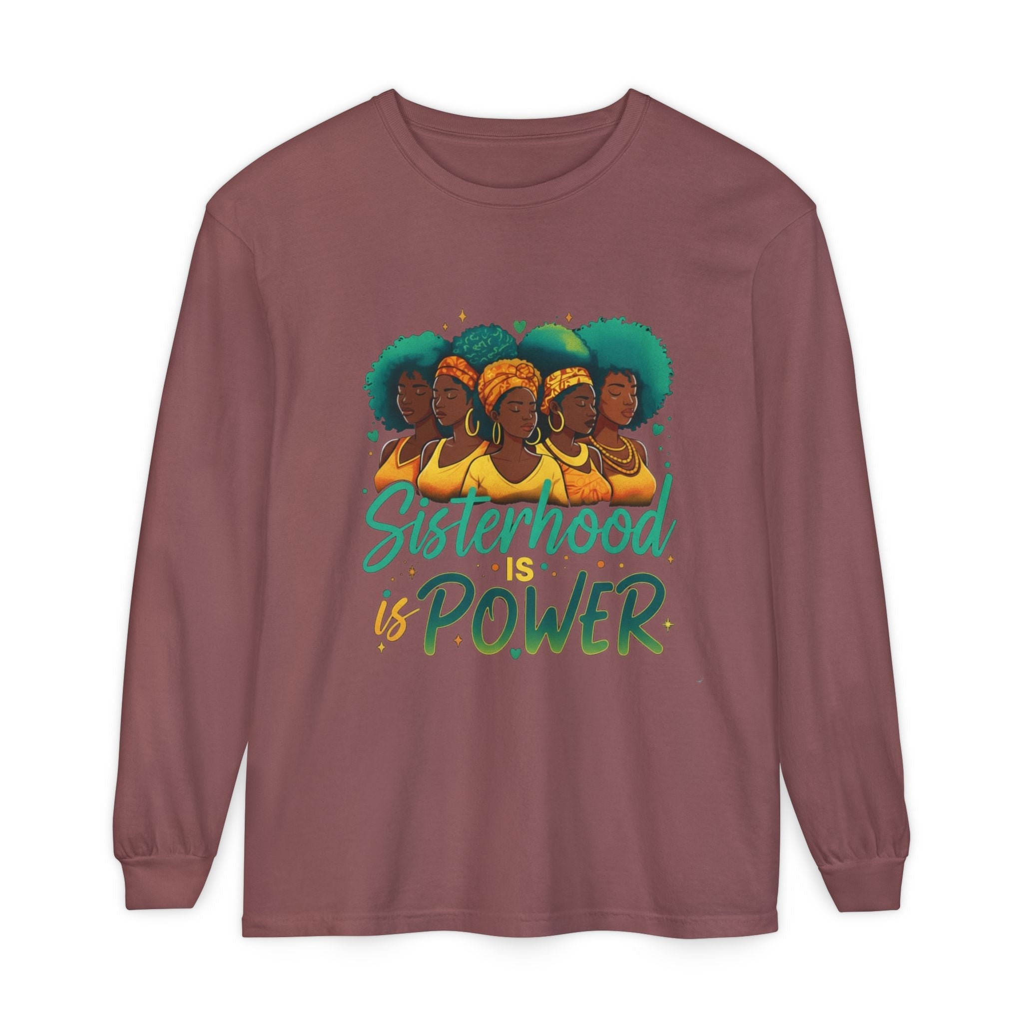 Sisterhood Power Long Sleeve T-Shirt, Unisex Tee for Empowerment, Gift for Friends, Women's Day, Birthday Gift, Casual Wear