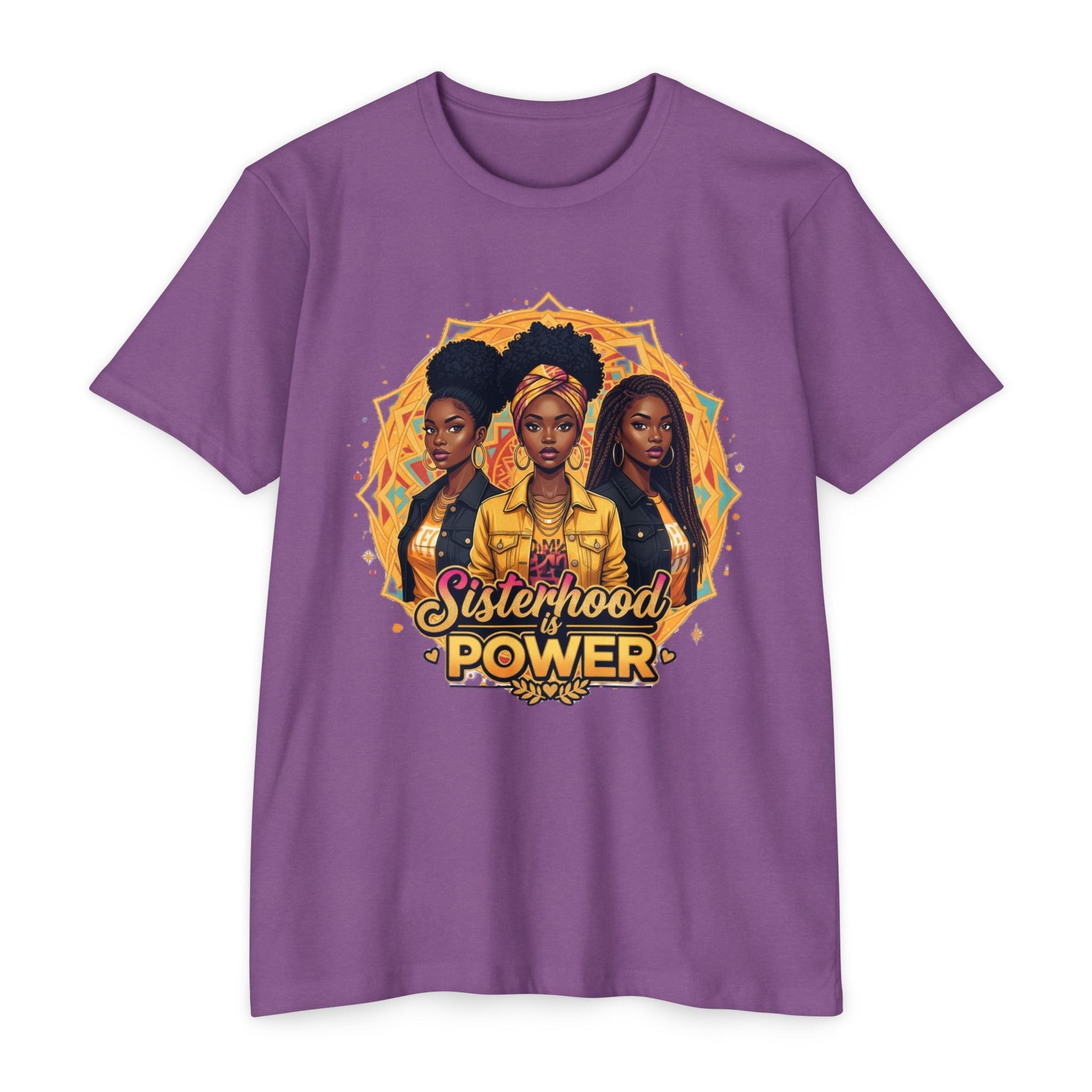 Sisterhood Power T-Shirt — Black Women Empowerment Graphic Tee