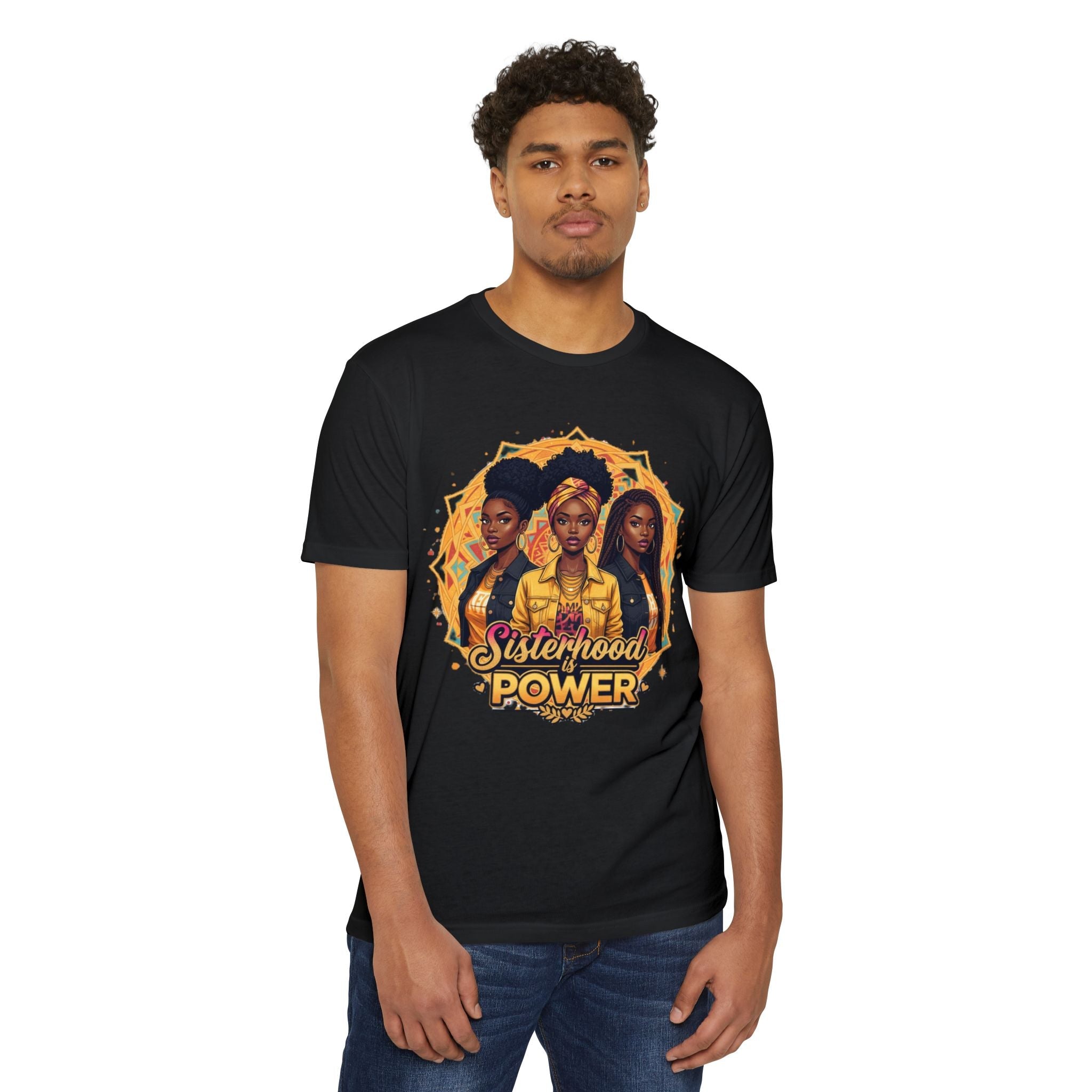Sisterhood Power T-Shirt — Black Women Empowerment Graphic Tee