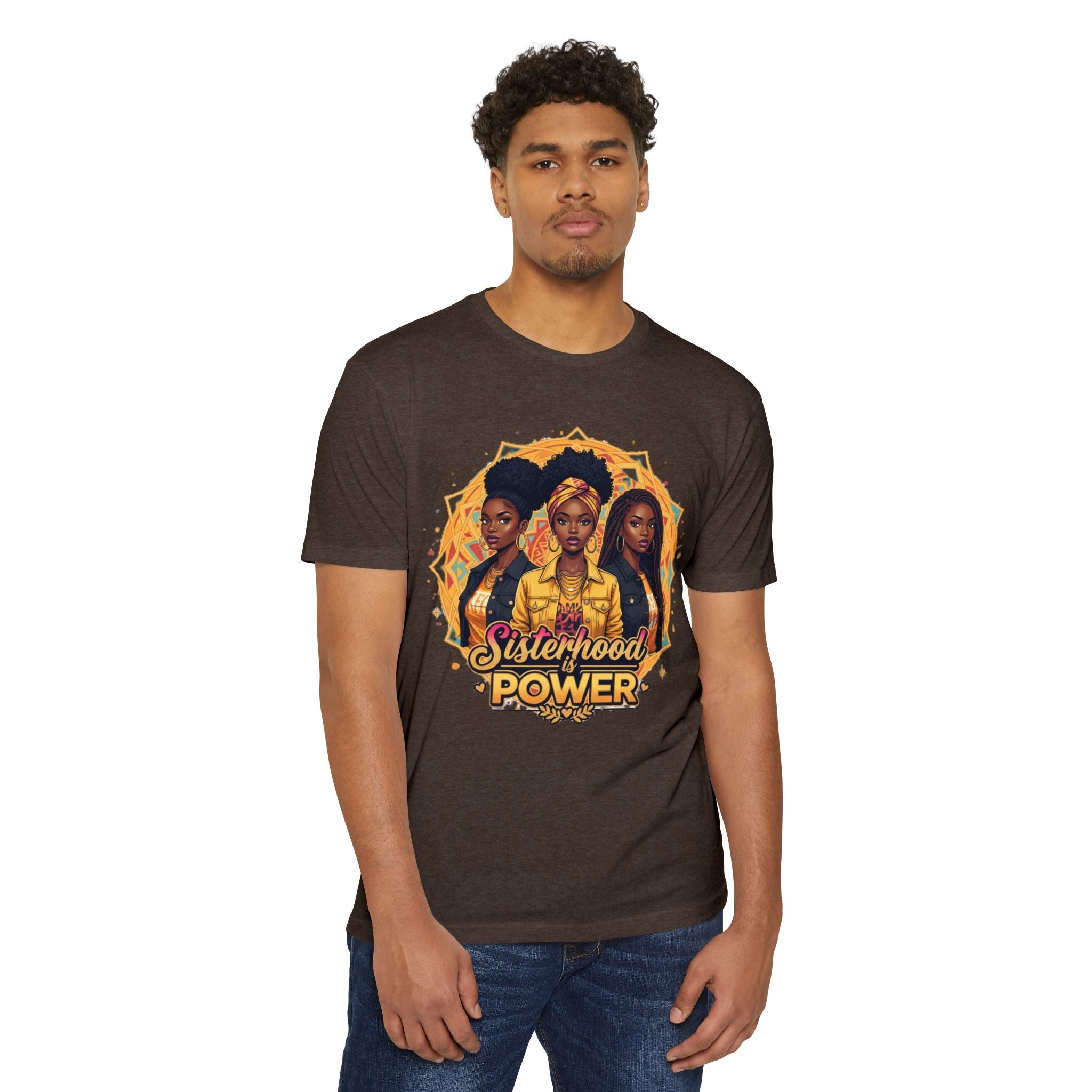 Sisterhood Power T-Shirt — Black Women Empowerment Graphic Tee