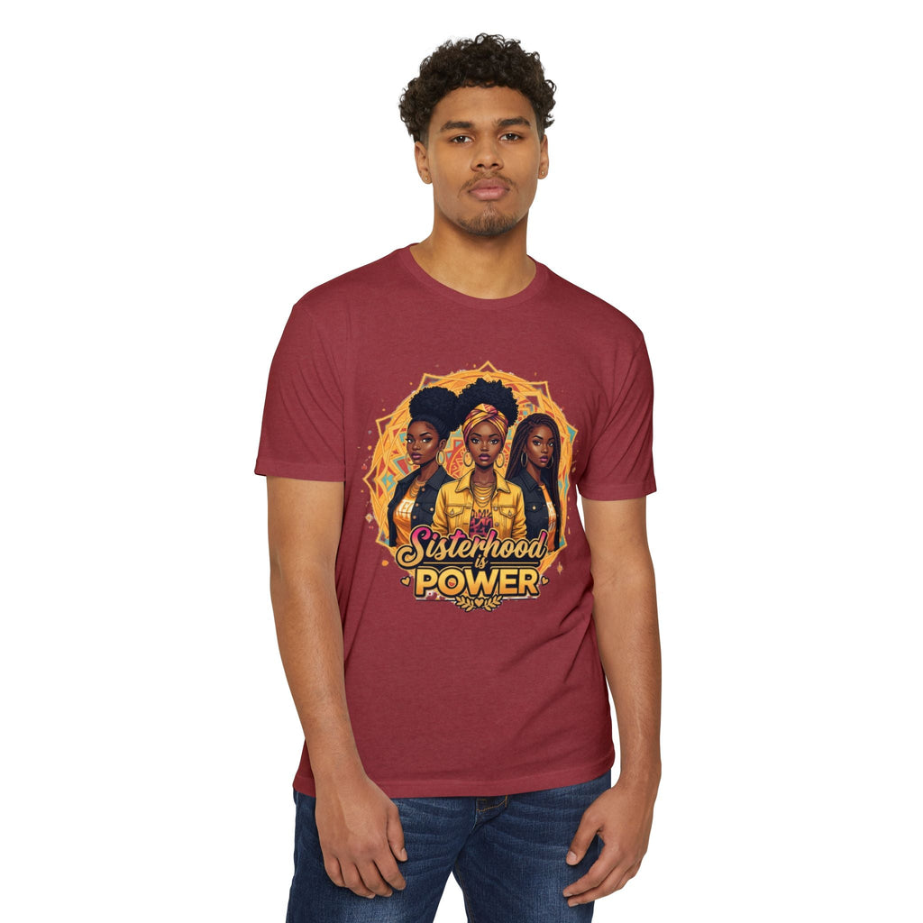 Sisterhood Power T-Shirt — Black Women Empowerment Graphic Tee