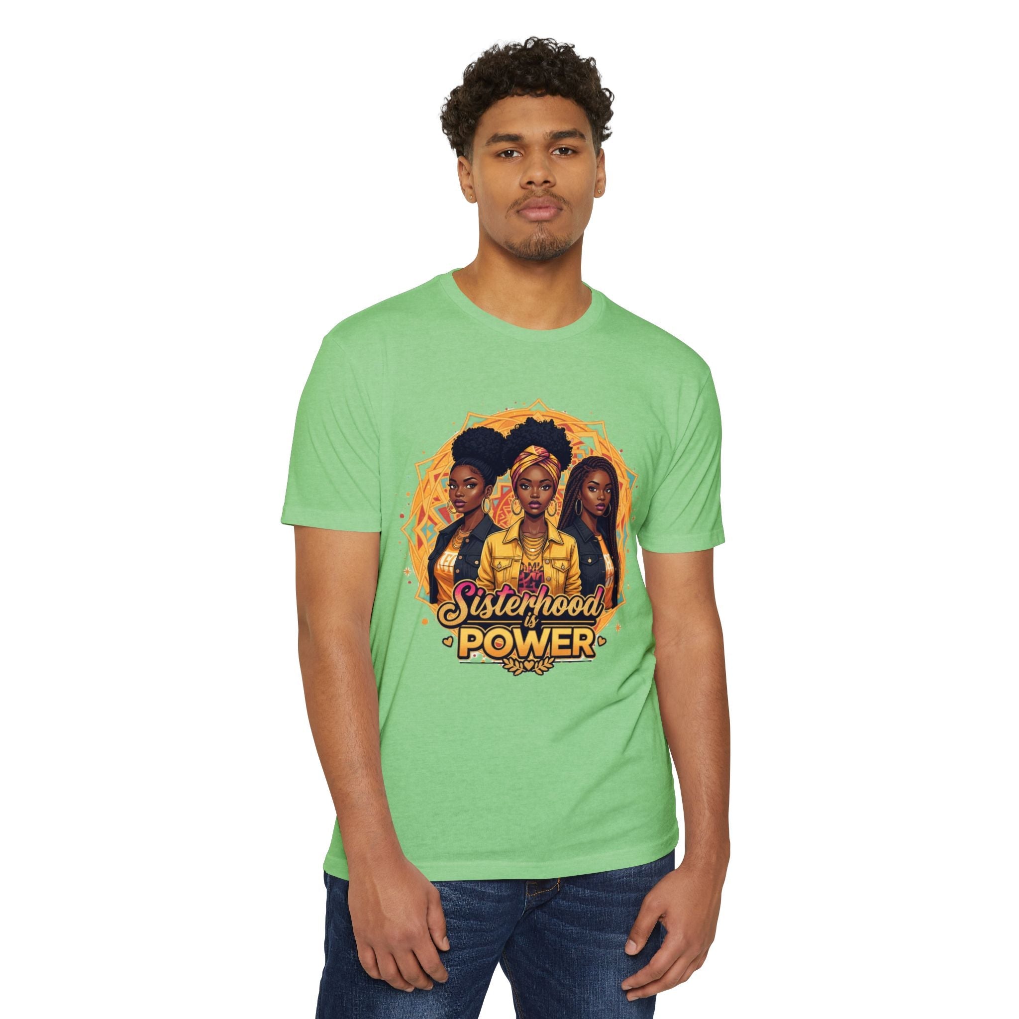 Sisterhood Power T-Shirt — Black Women Empowerment Graphic Tee