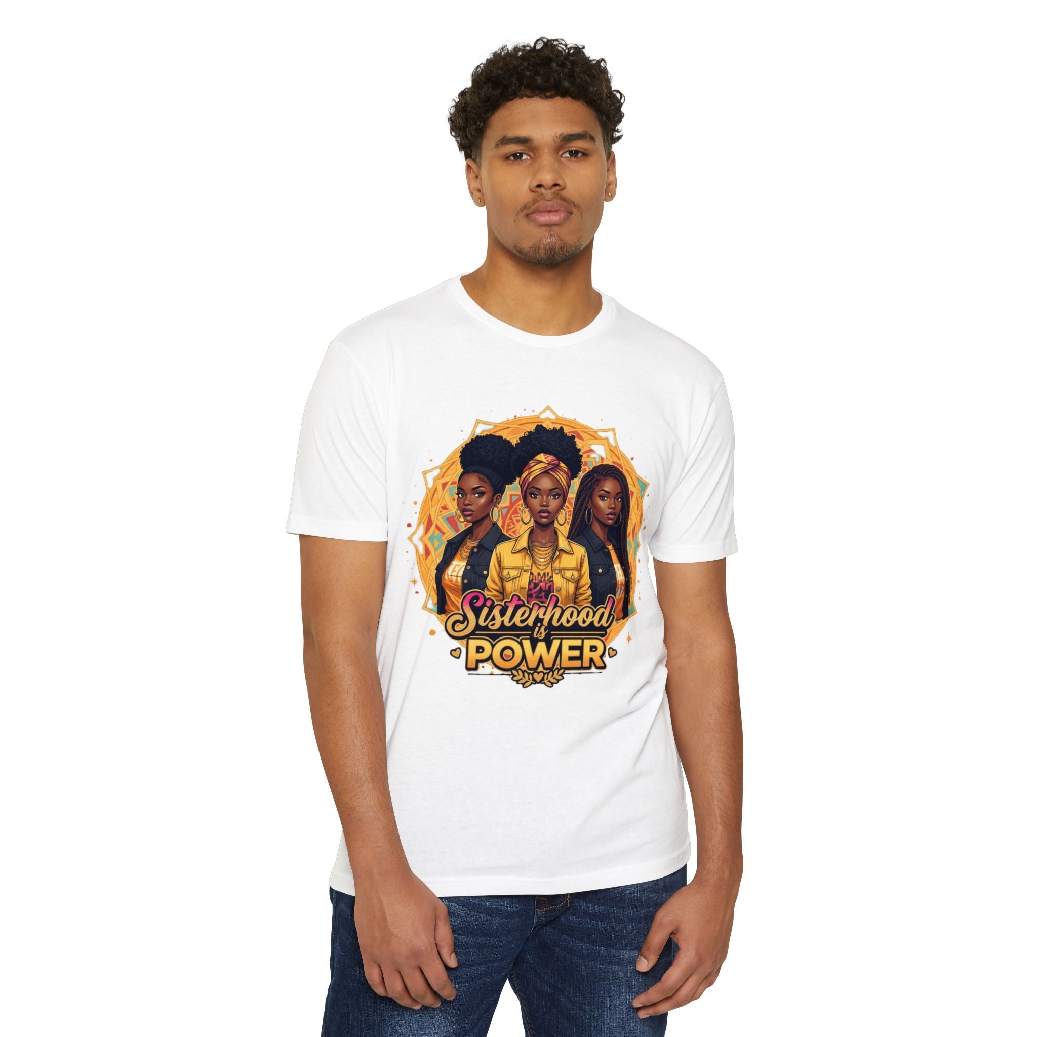 Sisterhood Power T-Shirt — Black Women Empowerment Graphic Tee