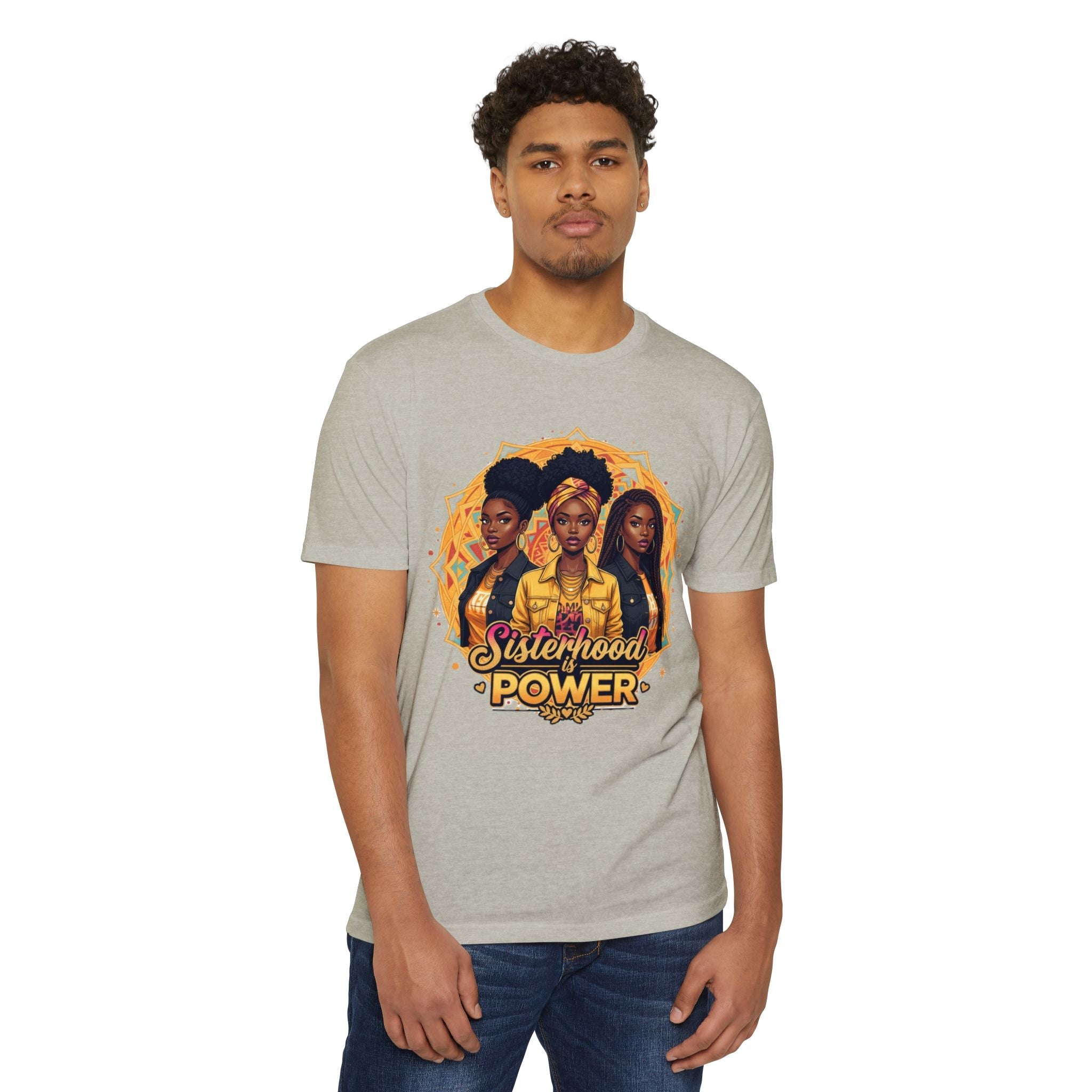 Sisterhood Power T-Shirt — Black Women Empowerment Graphic Tee