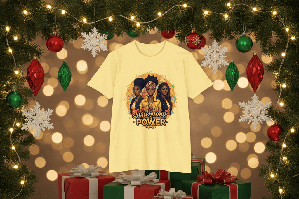 Sisterhood Power T-Shirt — Black Women Empowerment Graphic Tee