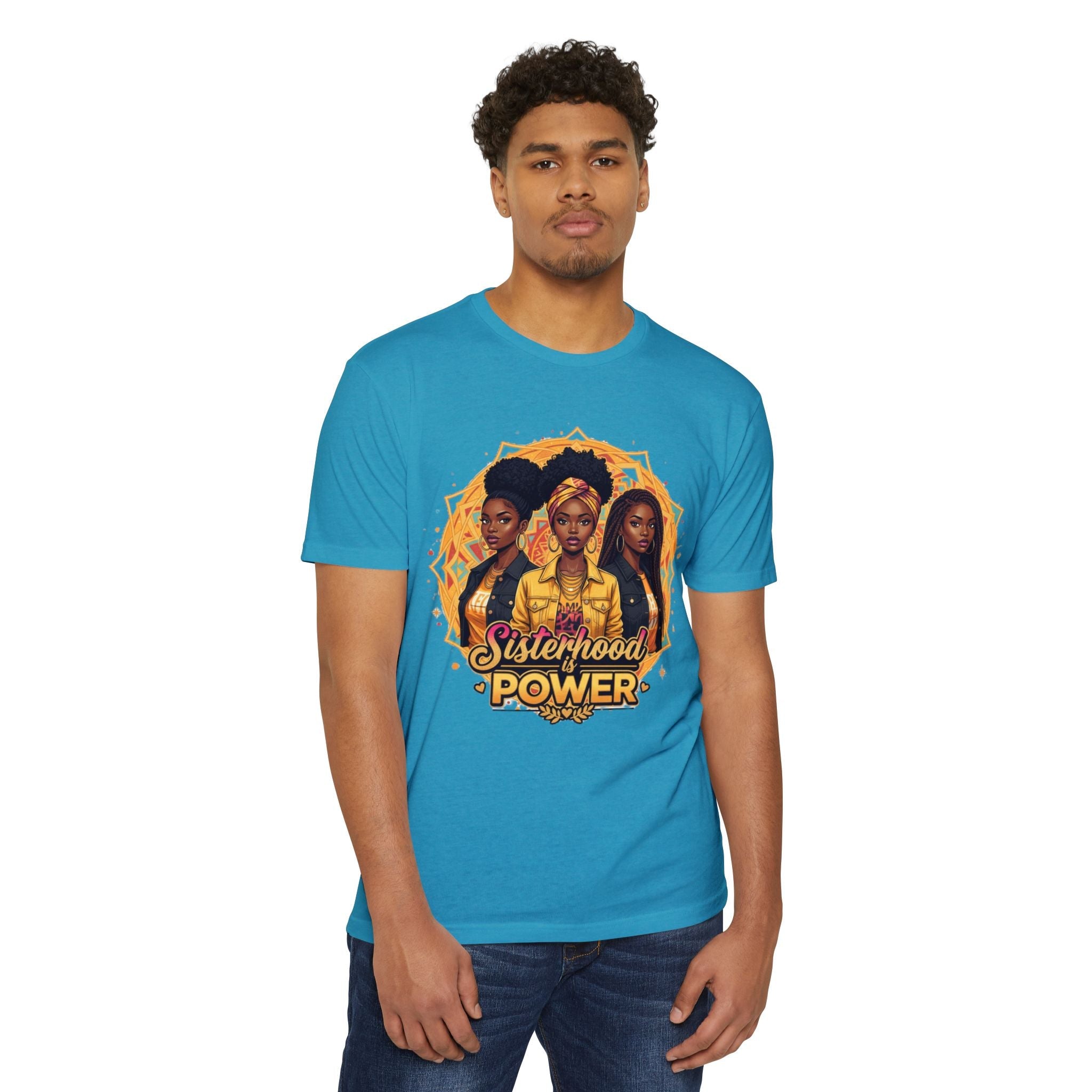 Sisterhood Power T-Shirt — Black Women Empowerment Graphic Tee