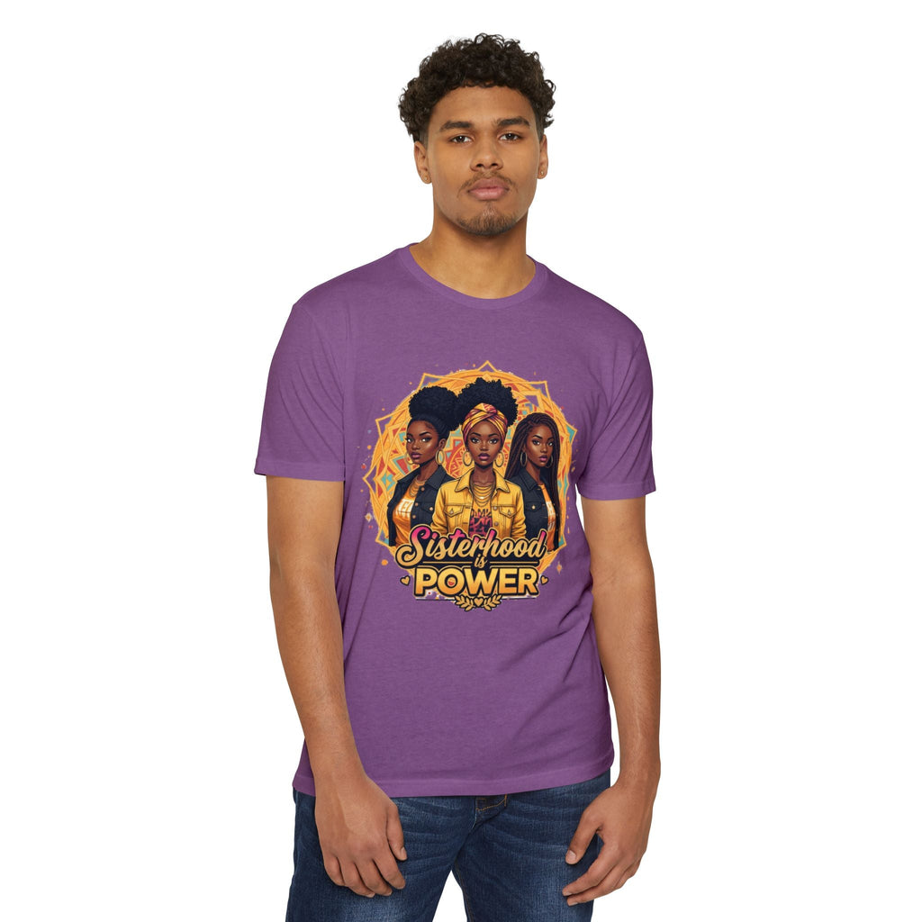 Sisterhood Power T-Shirt — Black Women Empowerment Graphic Tee