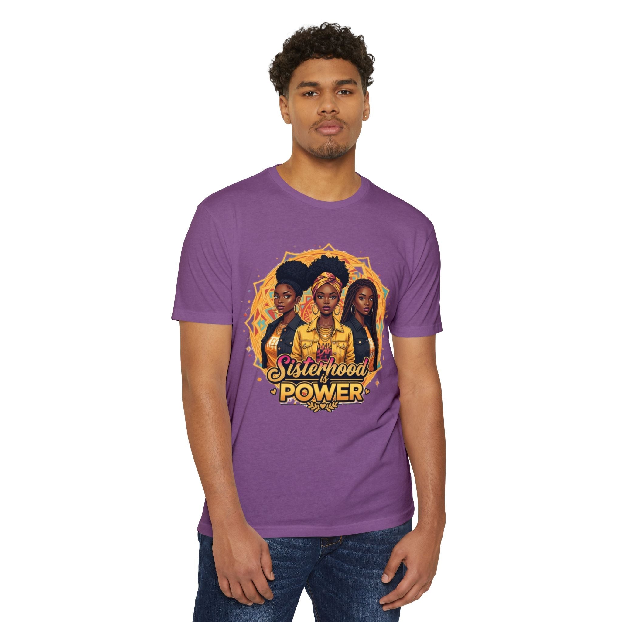 Sisterhood Power T-Shirt — Black Women Empowerment Graphic Tee