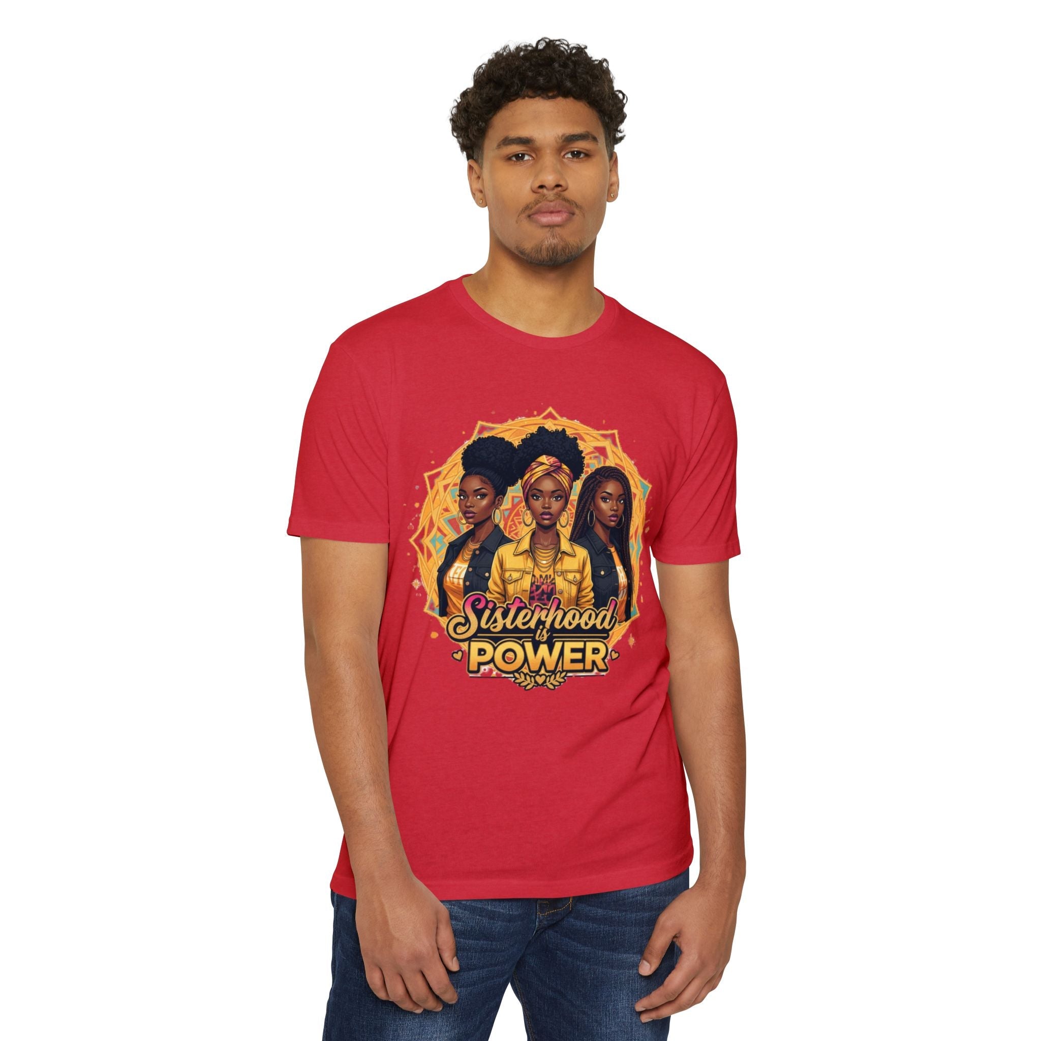 Sisterhood Power T-Shirt — Black Women Empowerment Graphic Tee