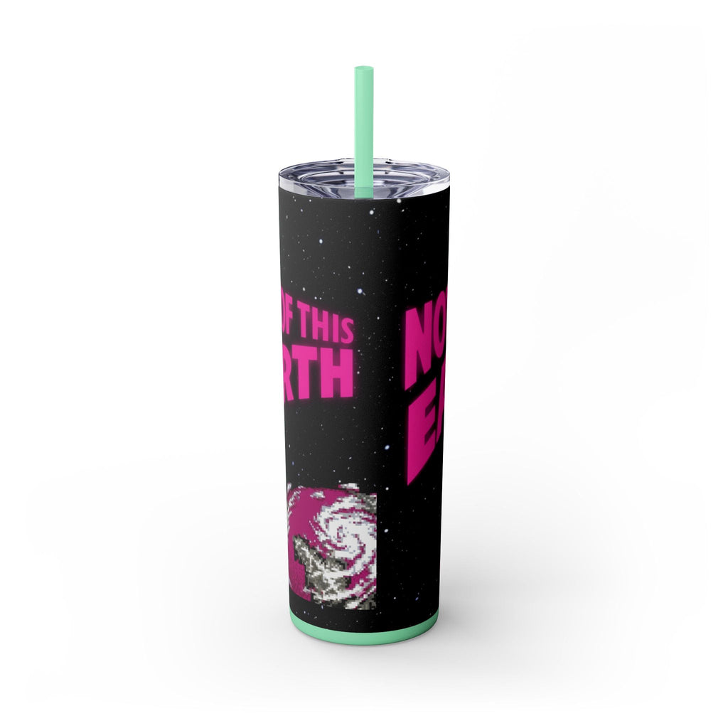 Skinny Tumbler — 'Not of This Earth' Retro Space 20oz Stainless Straw Cup