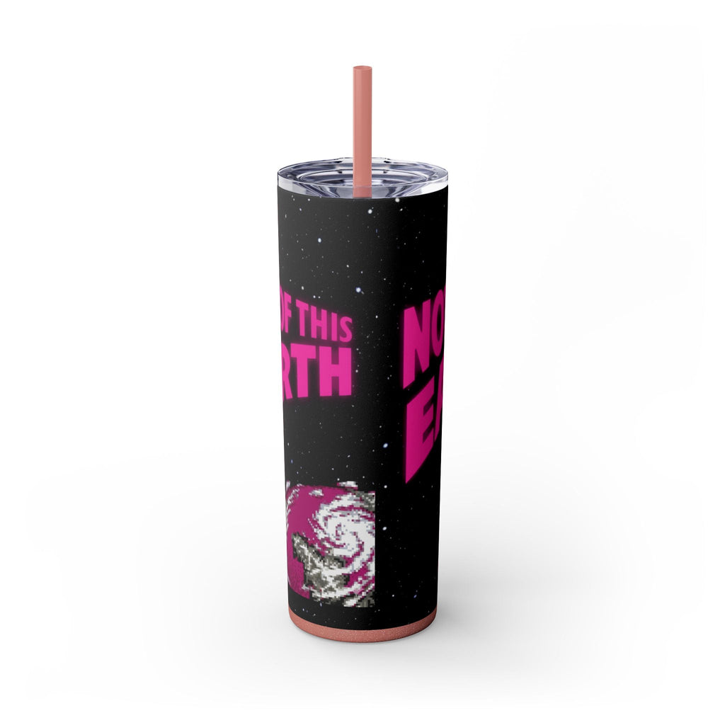 Skinny Tumbler — 'Not of This Earth' Retro Space 20oz Stainless Straw Cup