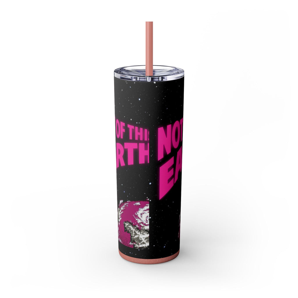 Skinny Tumbler — 'Not of This Earth' Retro Space 20oz Stainless Straw Cup