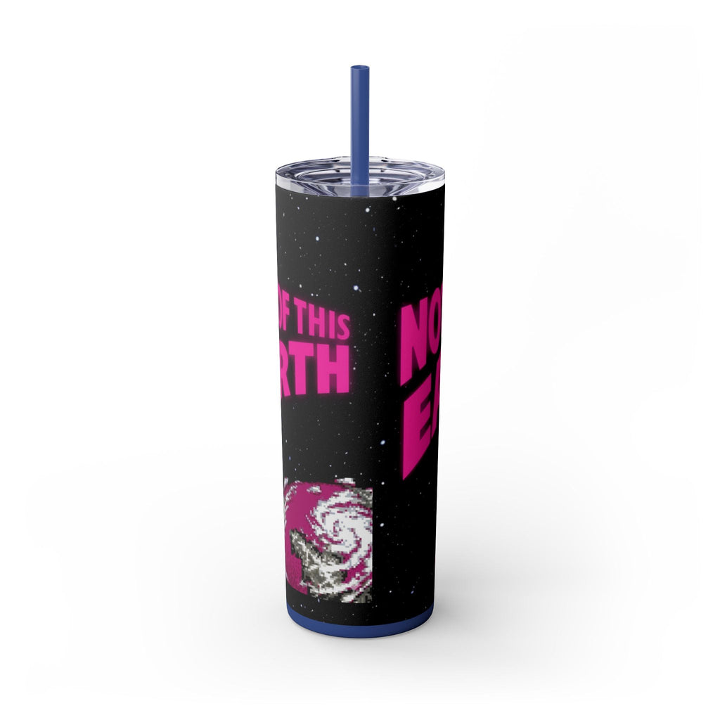 Skinny Tumbler — 'Not of This Earth' Retro Space 20oz Stainless Straw Cup