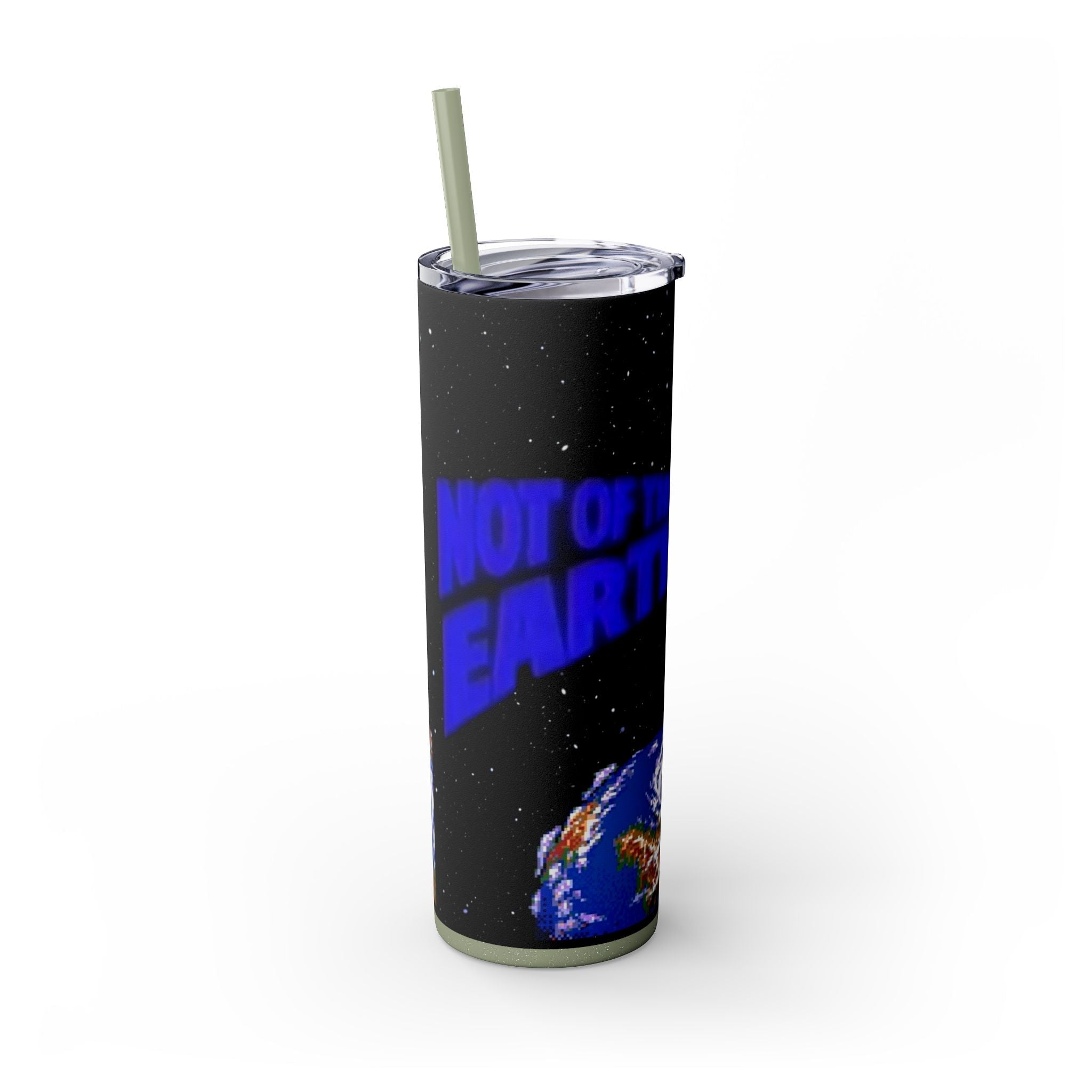 Skinny Tumbler — 'Not of This Earth' Space 20oz Insulated Straw Tumbler