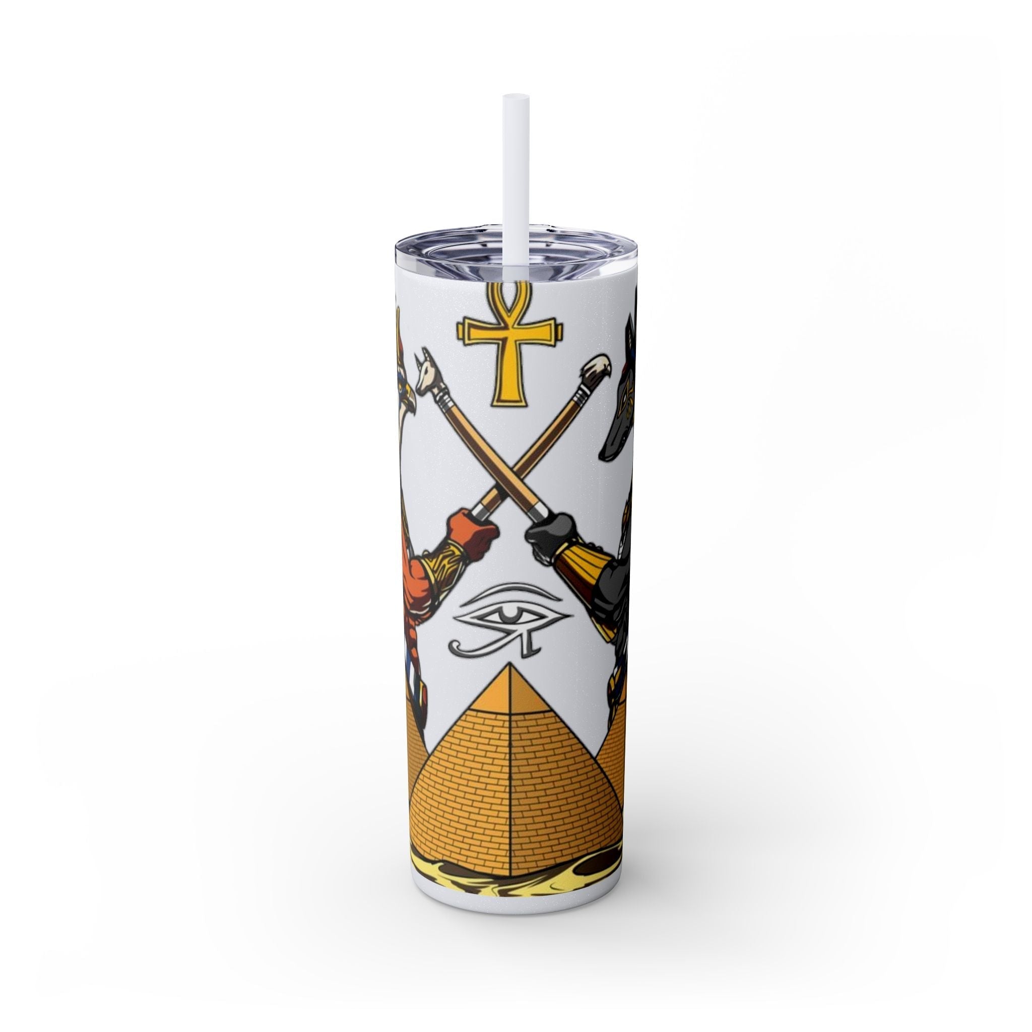 Skinny Tumbler with Straw, 20oz Printify