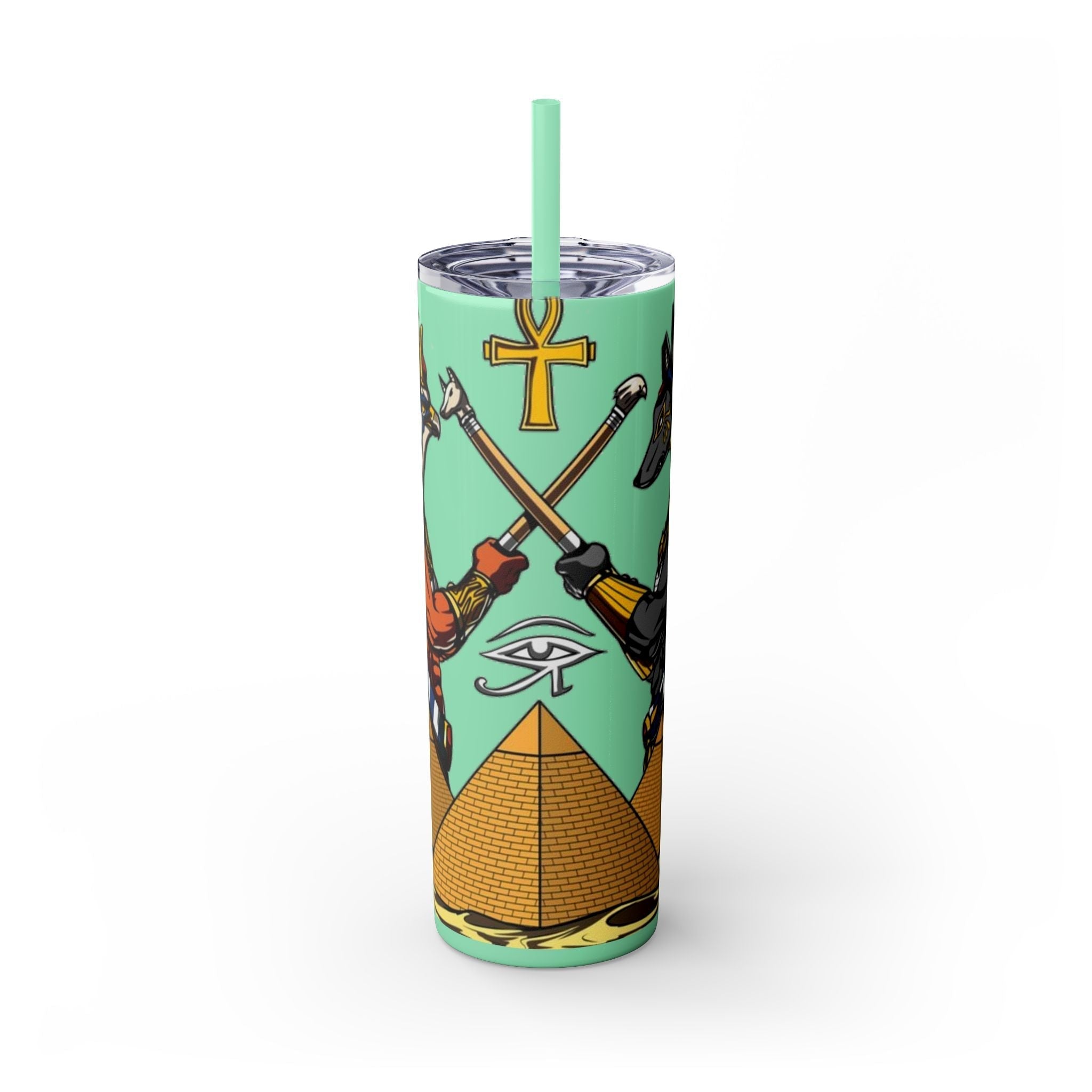 Skinny Tumbler with Straw, 20oz Printify