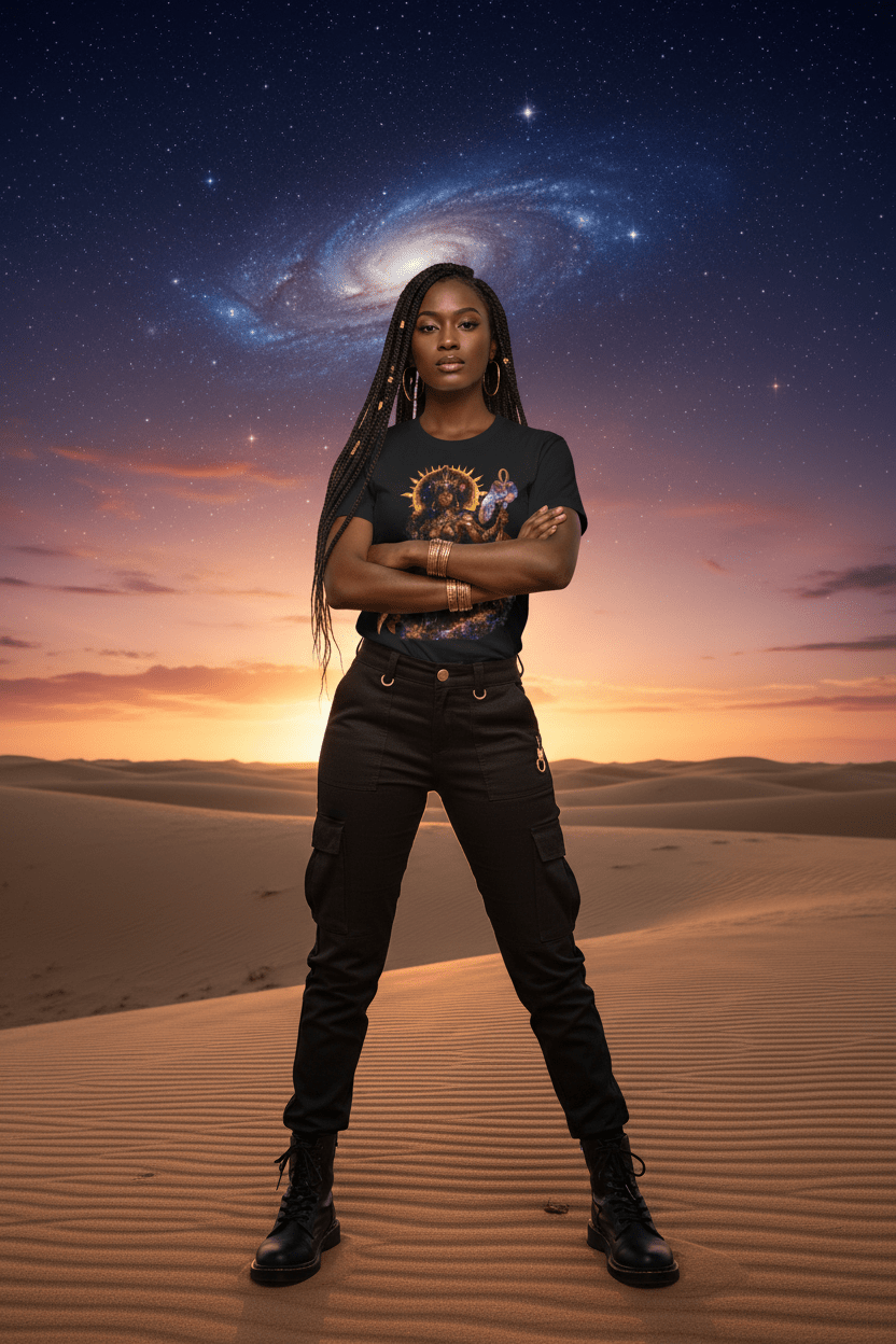 Solar Goddess Desert Sunset