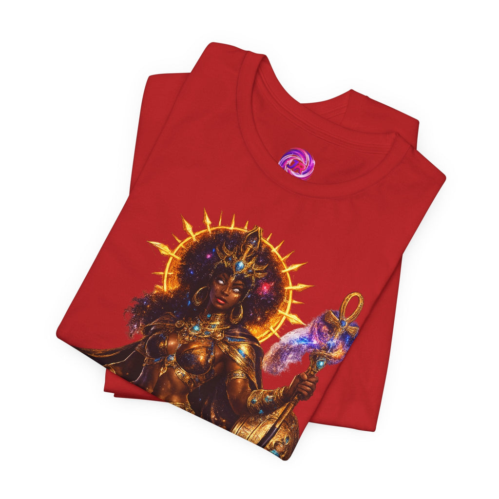 Solar Goddess T-Shirt — Afrocentric Cosmic Warrior Graphic Tee Printify
