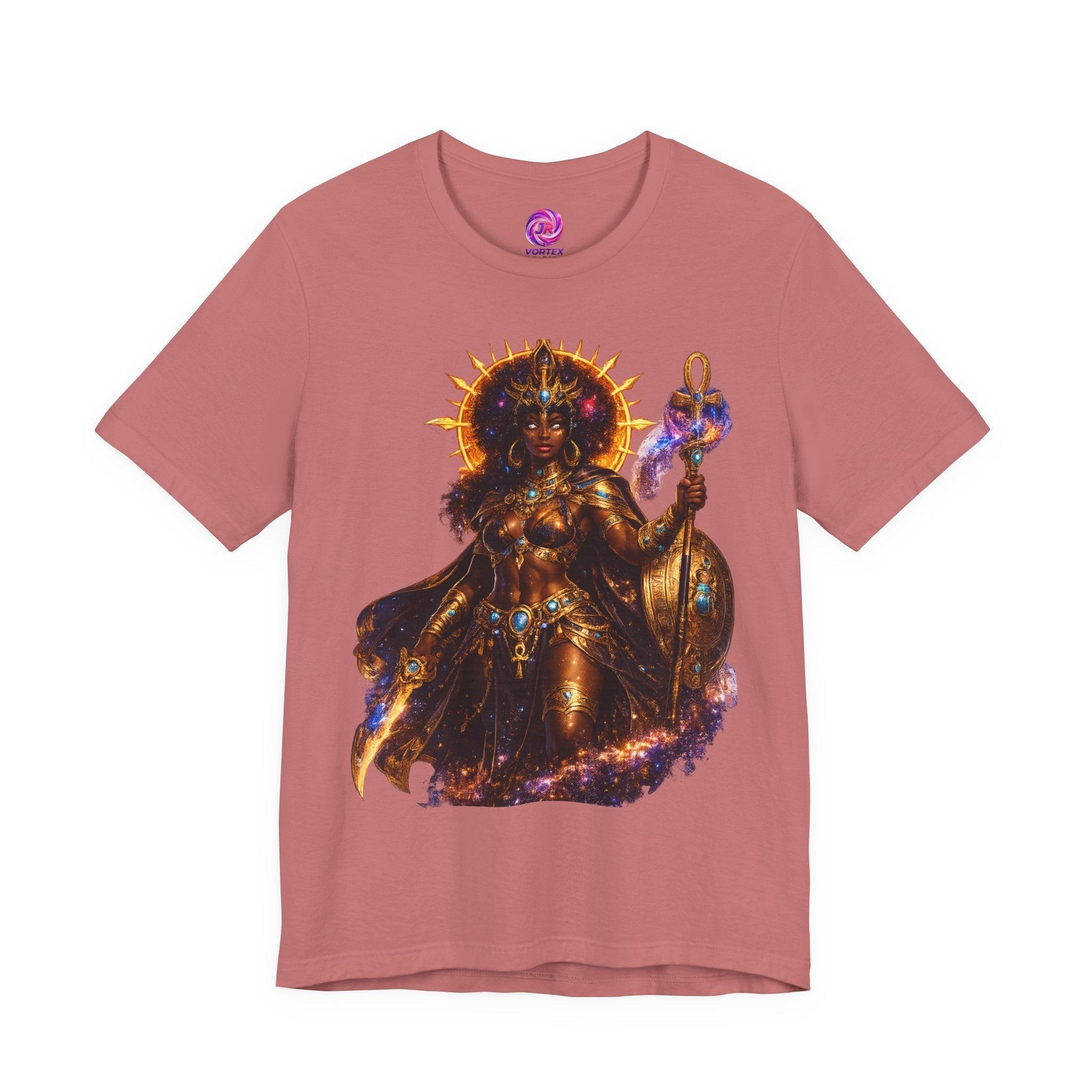 Solar Goddess T-Shirt — Afrocentric Cosmic Warrior Graphic Tee Printify
