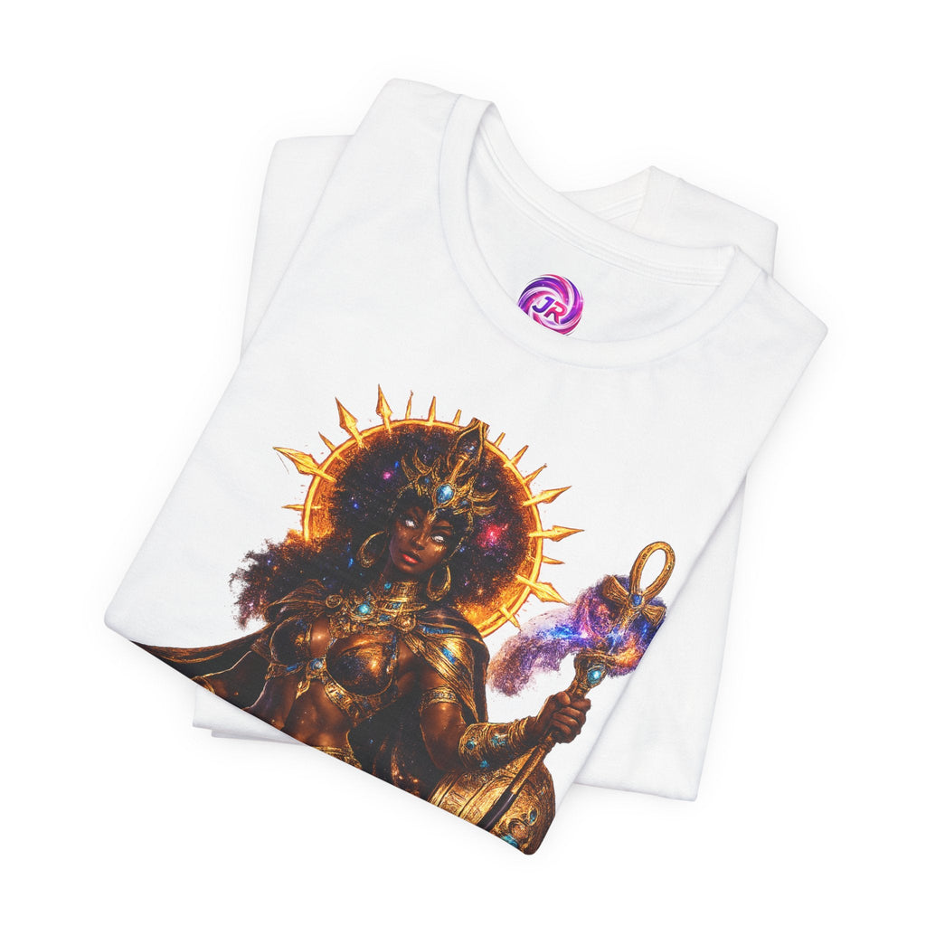 Solar Goddess T-Shirt — Afrocentric Cosmic Warrior Graphic Tee Printify