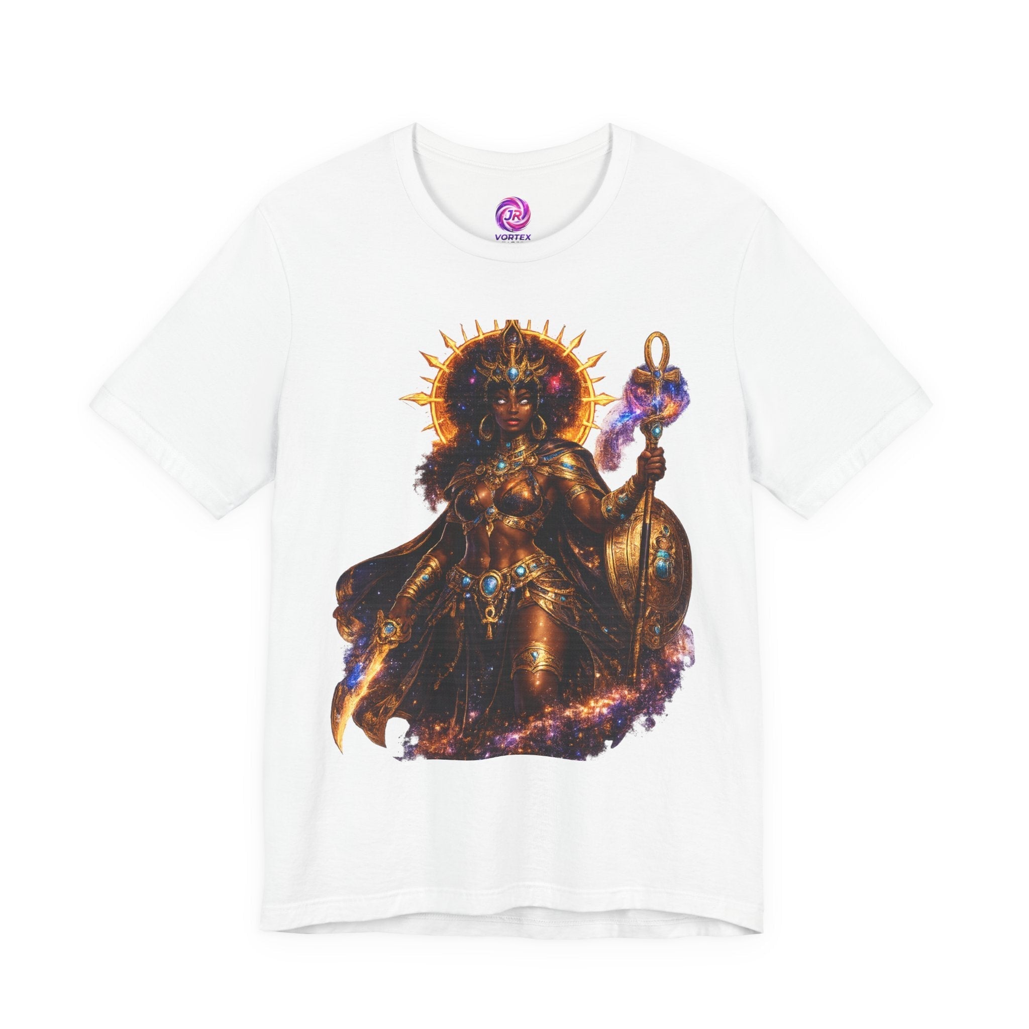 Solar Goddess T-Shirt — Afrocentric Cosmic Warrior Graphic Tee Printify