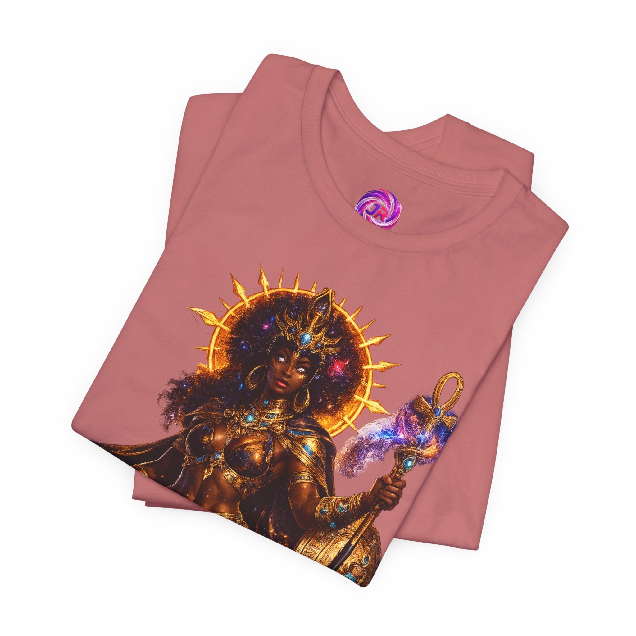 Solar Goddess T-Shirt — Afrocentric Cosmic Warrior Graphic Tee Printify