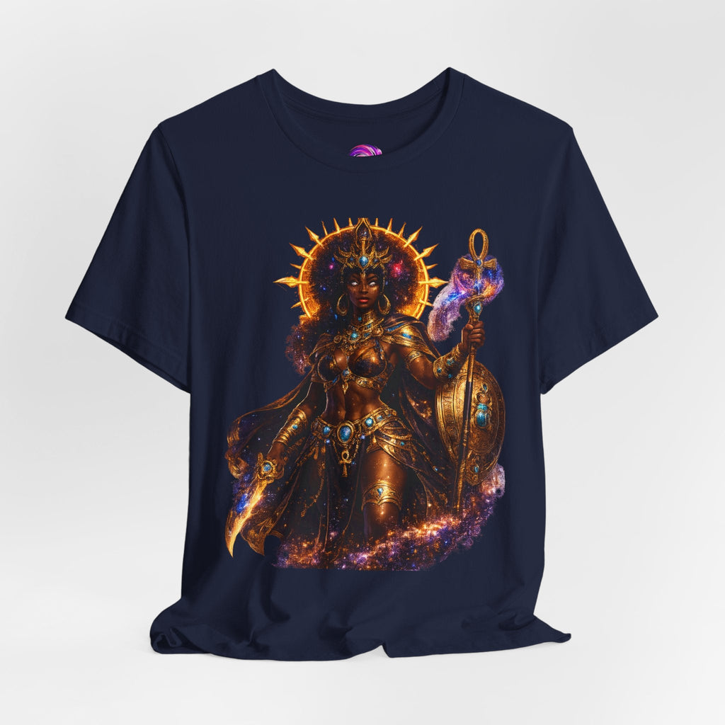 Solar Goddess T-Shirt — Afrocentric Cosmic Warrior Graphic Tee Printify