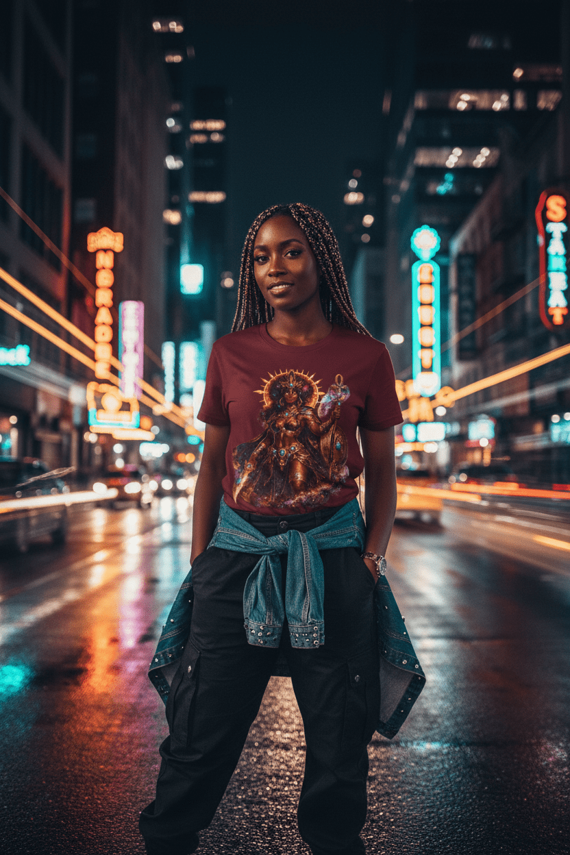 Solar Goddess Streetwear Night City Female Lifestyle - New