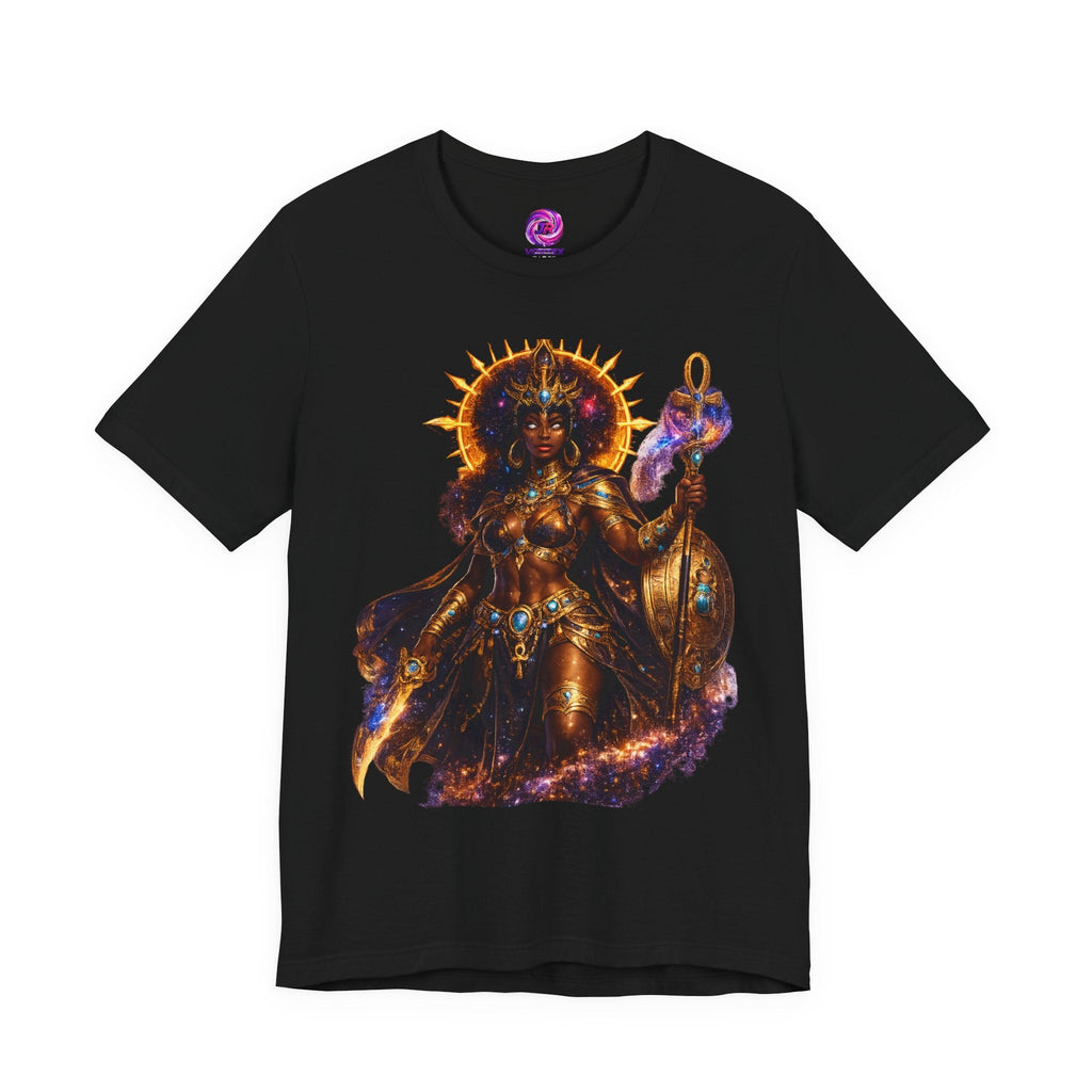 Solar Goddess T-Shirt — Afrocentric Cosmic Warrior Graphic Tee Printify