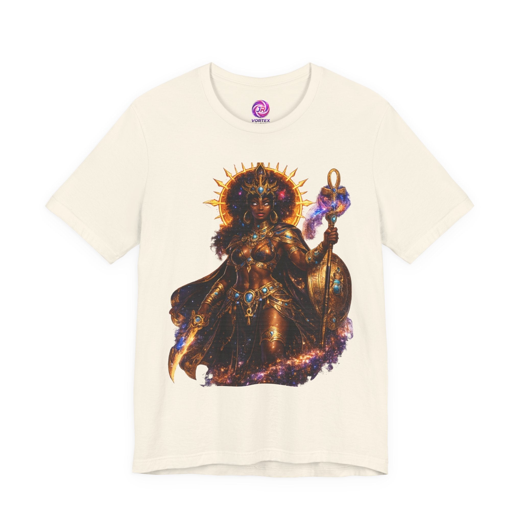 Solar Goddess T-Shirt — Afrocentric Cosmic Warrior Graphic Tee Printify