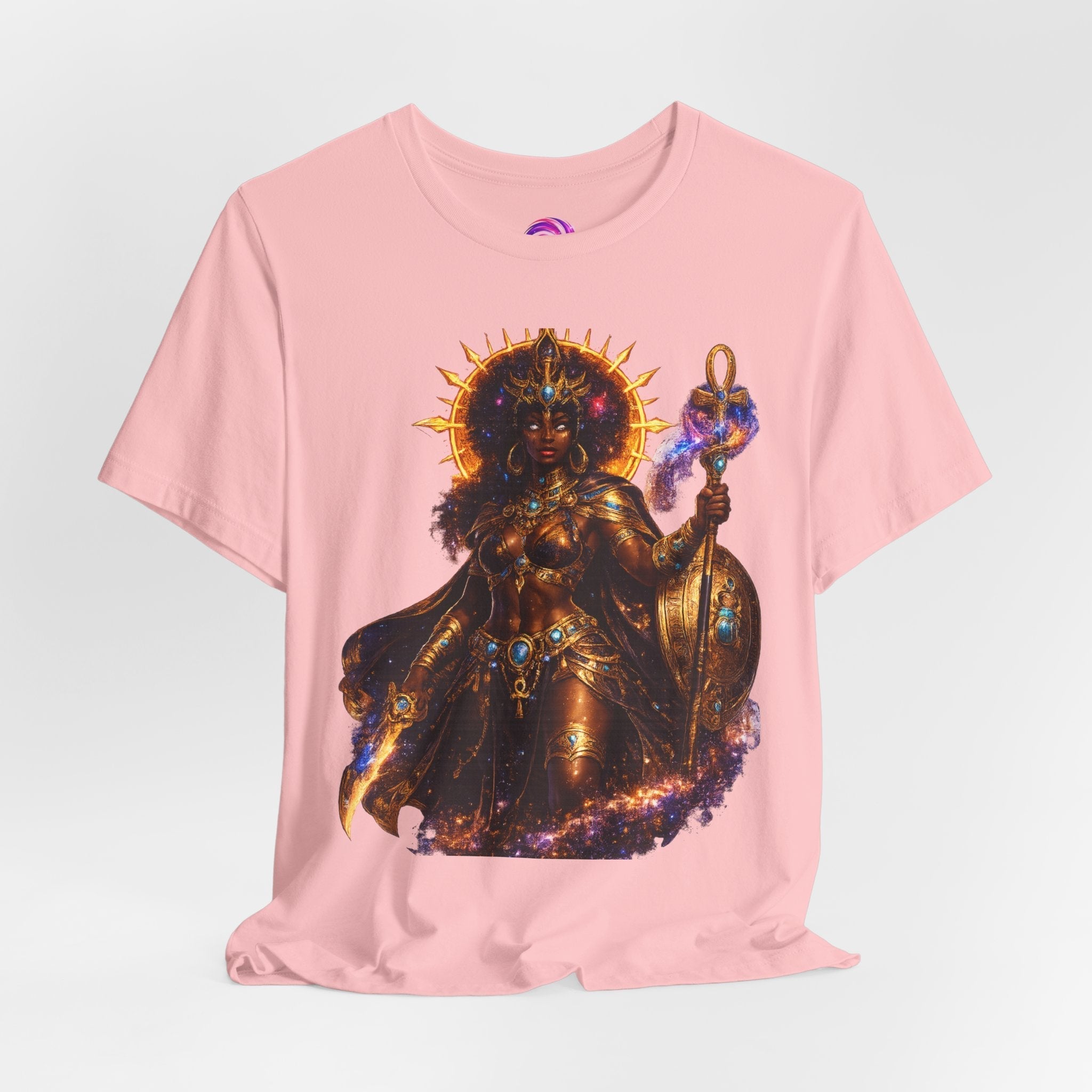 Solar Goddess T-Shirt — Afrocentric Cosmic Warrior Graphic Tee Printify