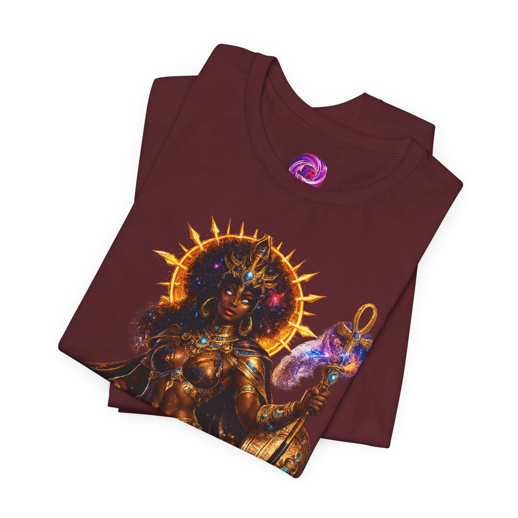 Solar Goddess T-Shirt — Afrocentric Cosmic Warrior Graphic Tee Printify
