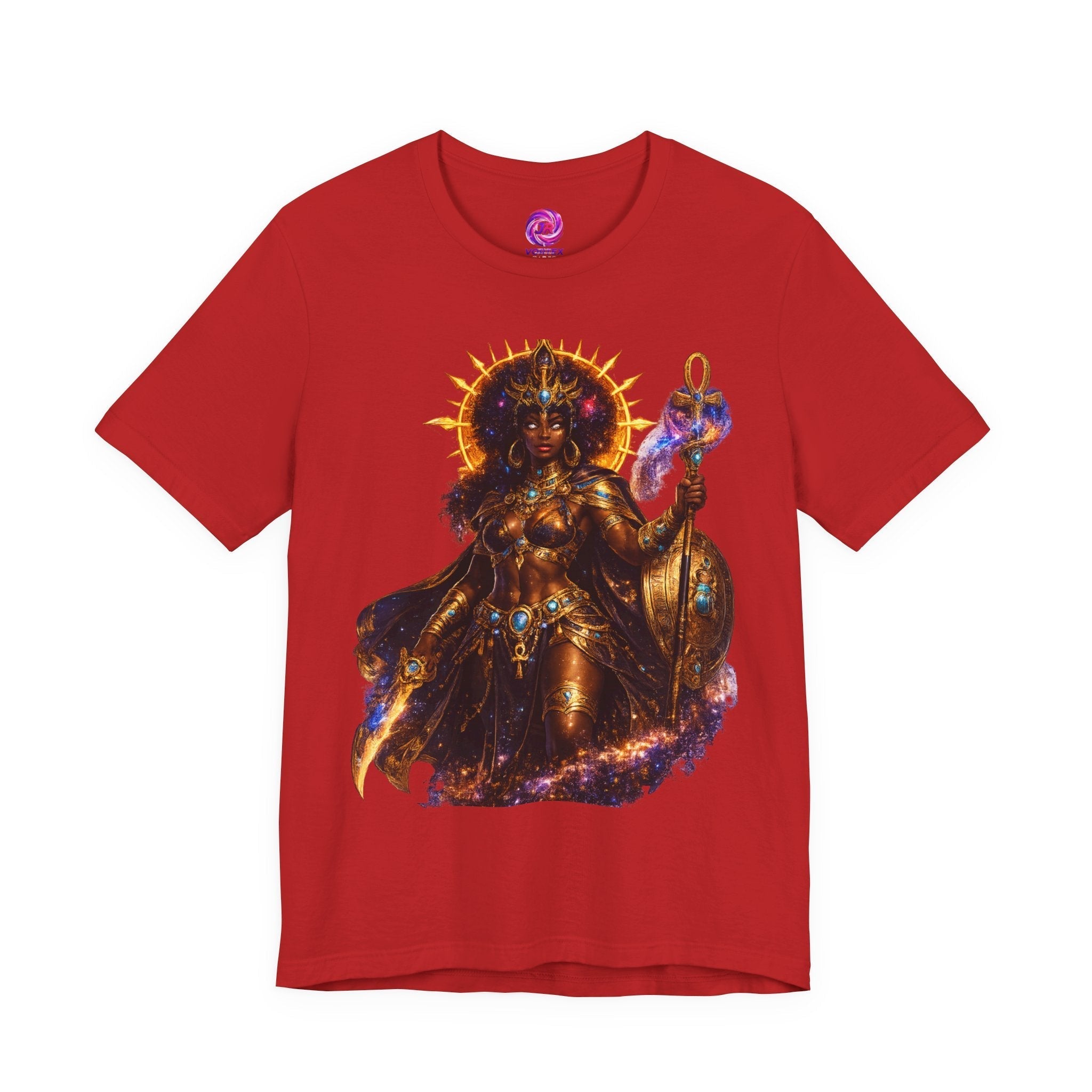 Solar Goddess T-Shirt — Afrocentric Cosmic Warrior Graphic Tee Printify