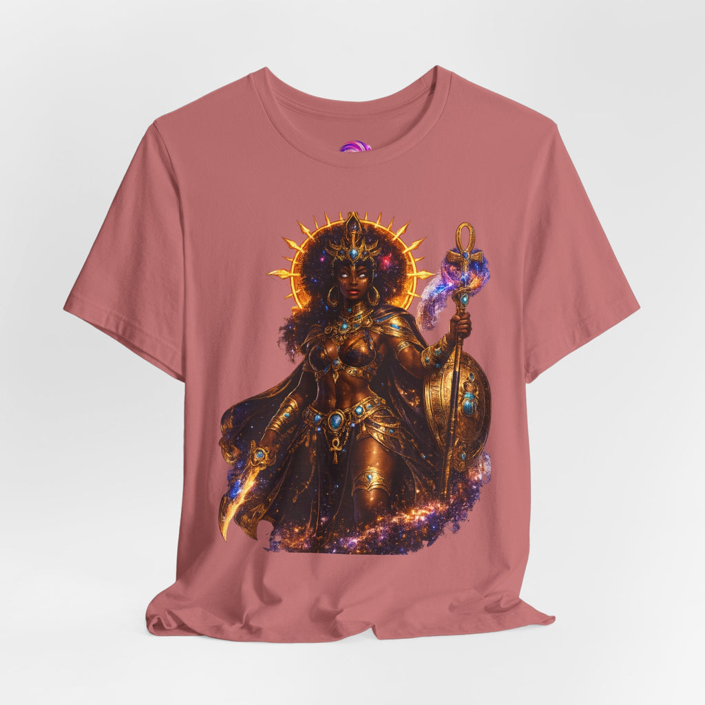Solar Goddess T-Shirt — Afrocentric Cosmic Warrior Graphic Tee Printify