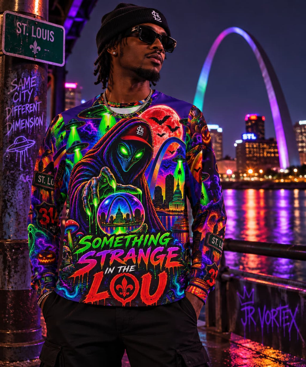Something Strange in the Lou — Alien St. Louis AOP Long Sleeve