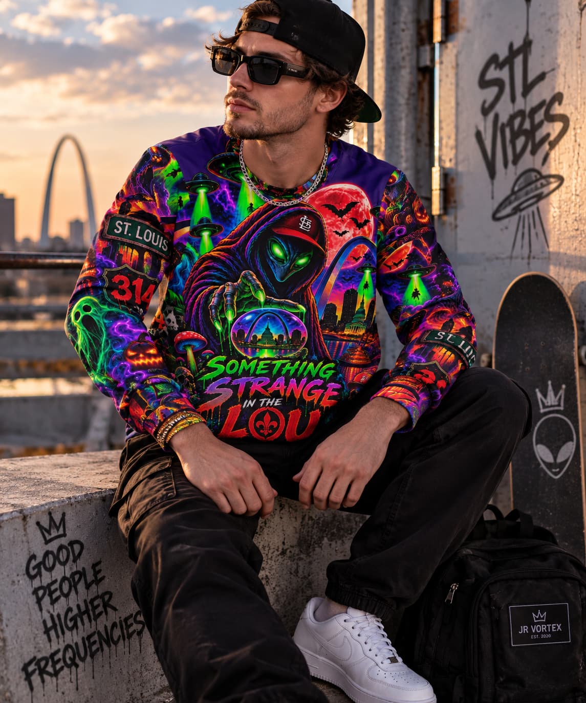 Something Strange in the Lou — Alien St. Louis AOP Long Sleeve