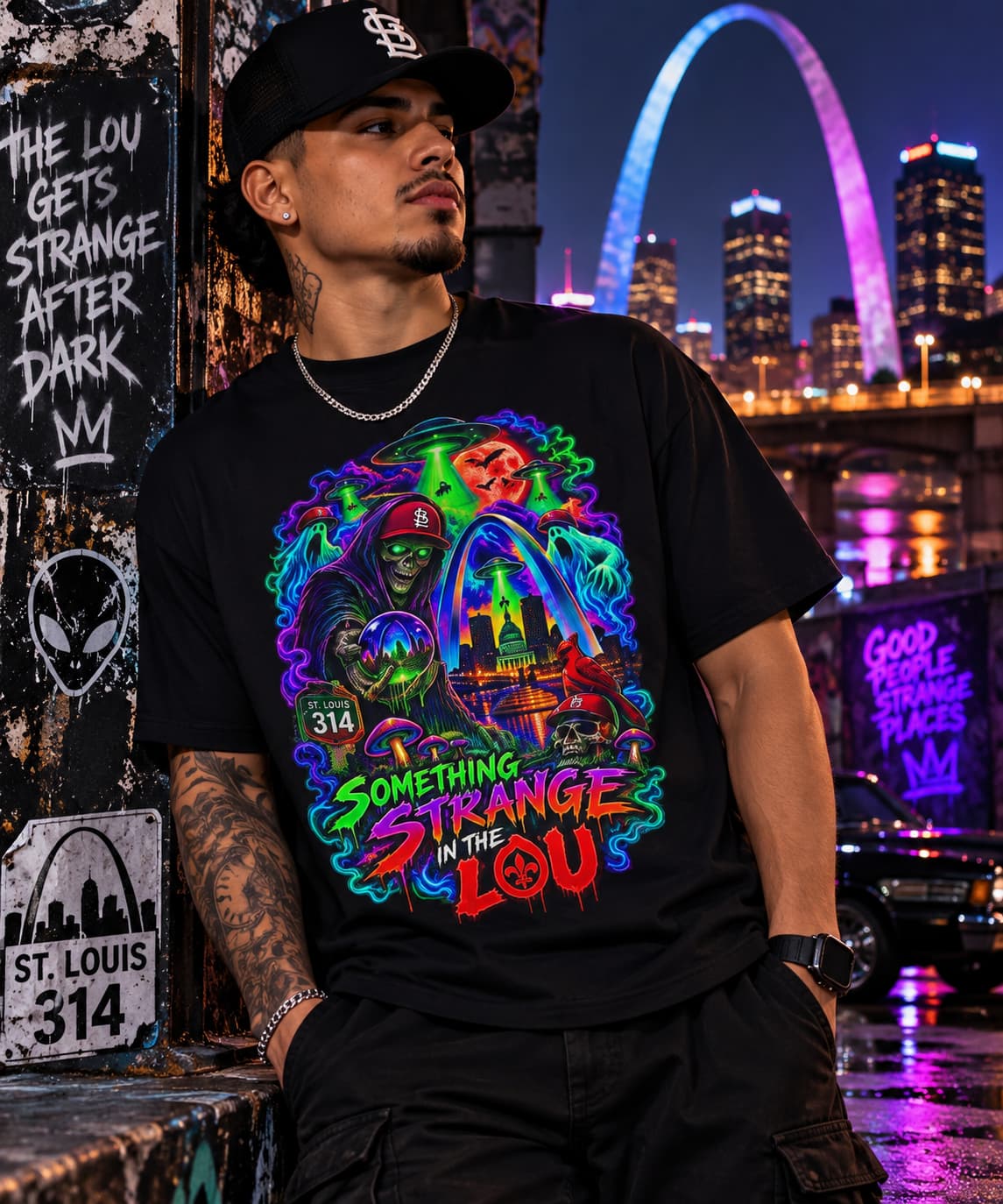 Something Strange in the Lou Heavyweight T-Shirt