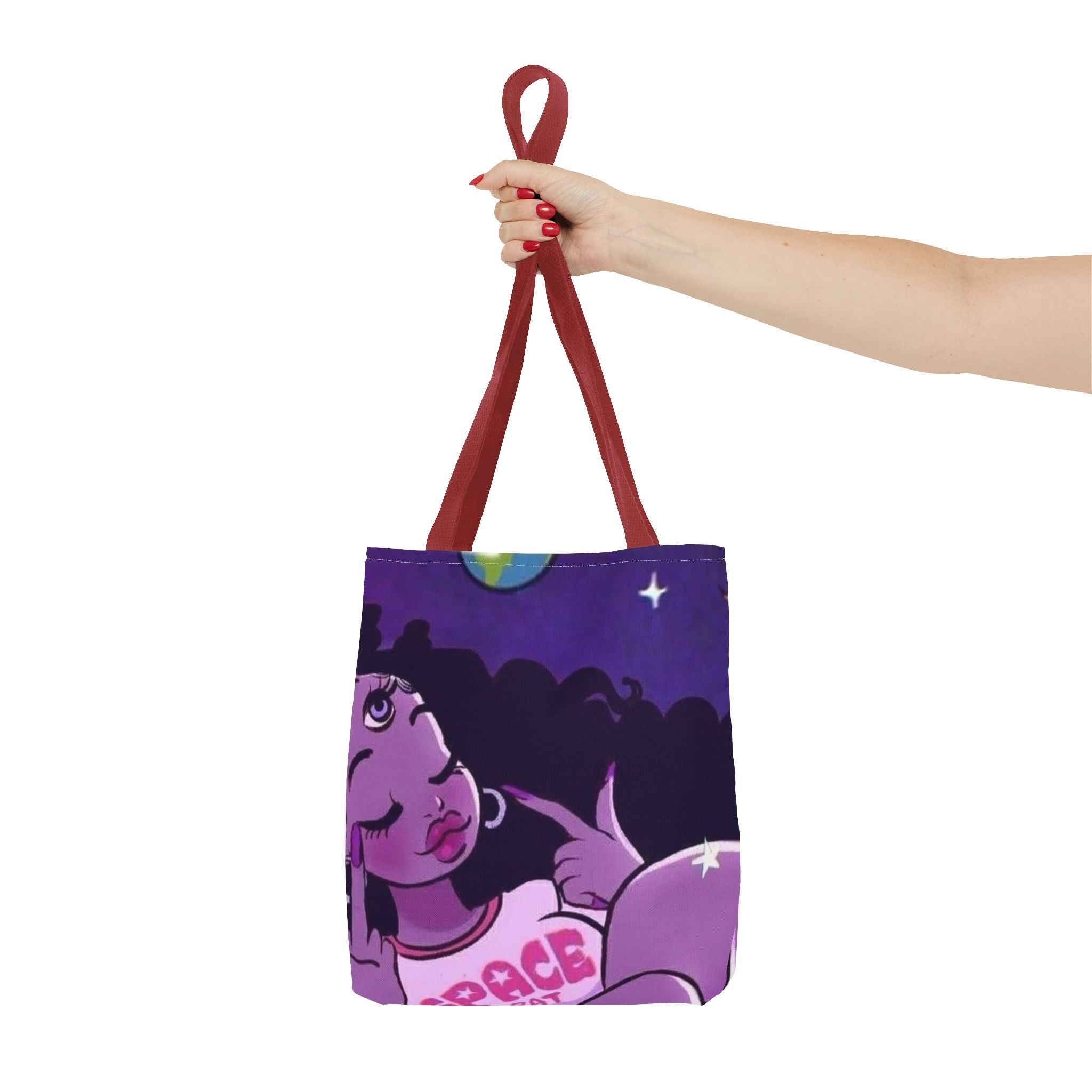 Space Brat Tote Bag — Retro Space Kid Graphic Tote