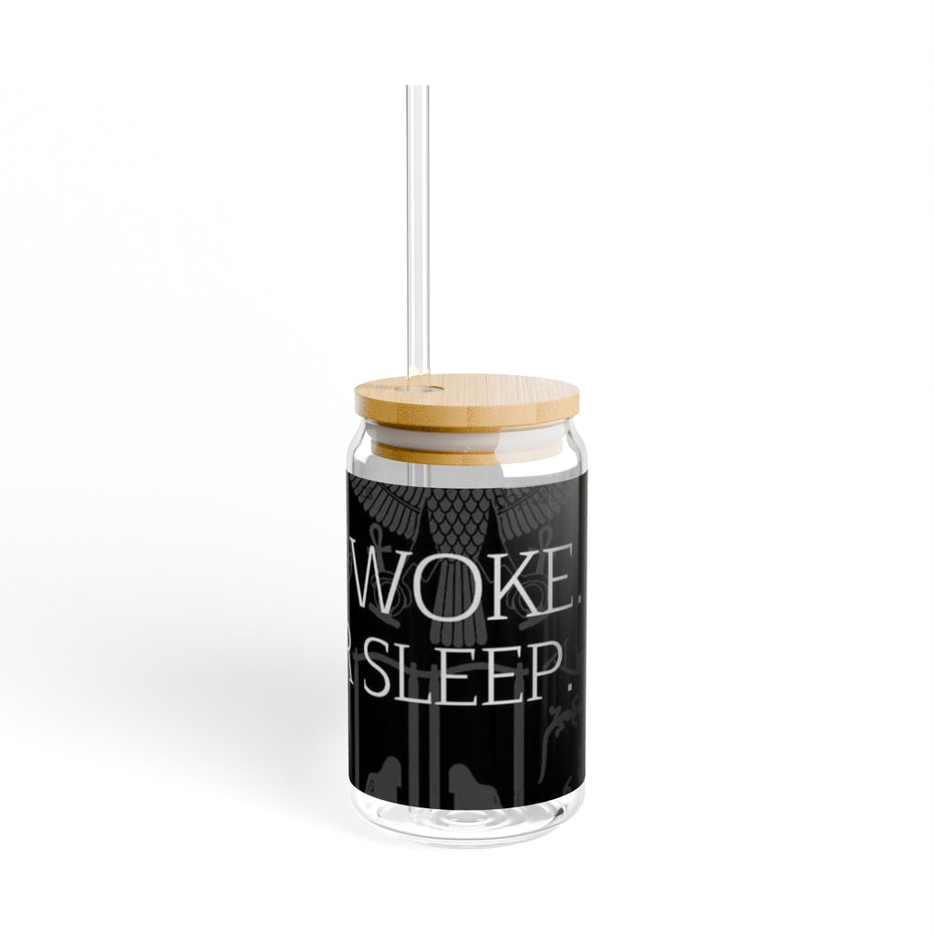 Stay Wild Sipper Glass, 16oz | Glass Straw Lifestyle Drinkware, Eco-friendly Party Mug, Unique Gift for Nature Lovers Printify