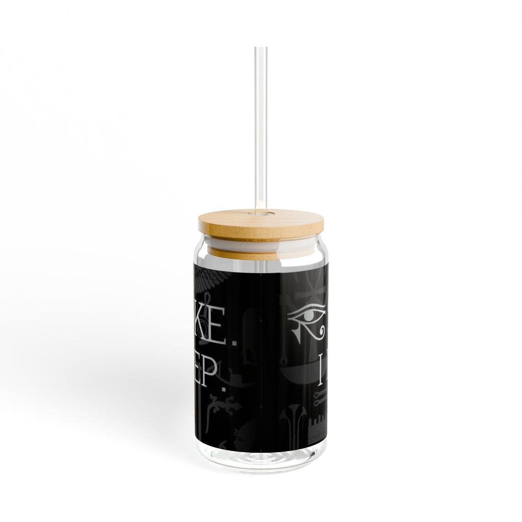 Stay Wild Sipper Glass, 16oz | Glass Straw Lifestyle Drinkware, Eco-friendly Party Mug, Unique Gift for Nature Lovers Printify