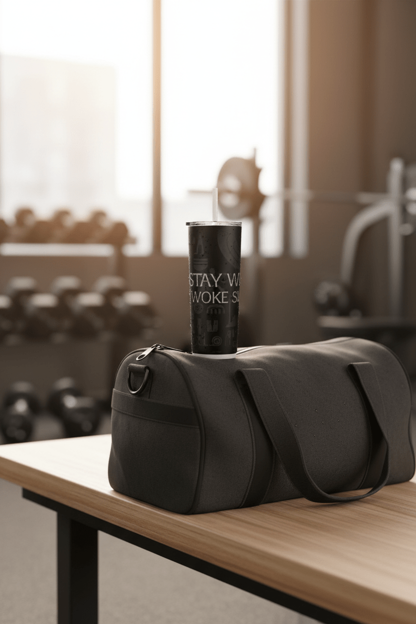 Stay Woke Tumbler — Gym Bag