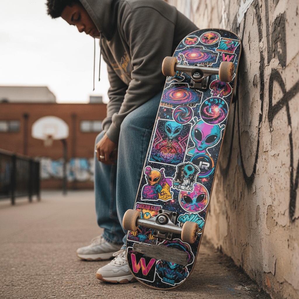 JR Vortex Stickers Skateboard Lifestyle