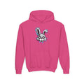 Stylish Graffiti Bunny Youth Hoodie, Trendy Sweatshirt for Kids, Perfect for Birthdays, Halloween, Everyday Wear, Unique Gift Idea Printify