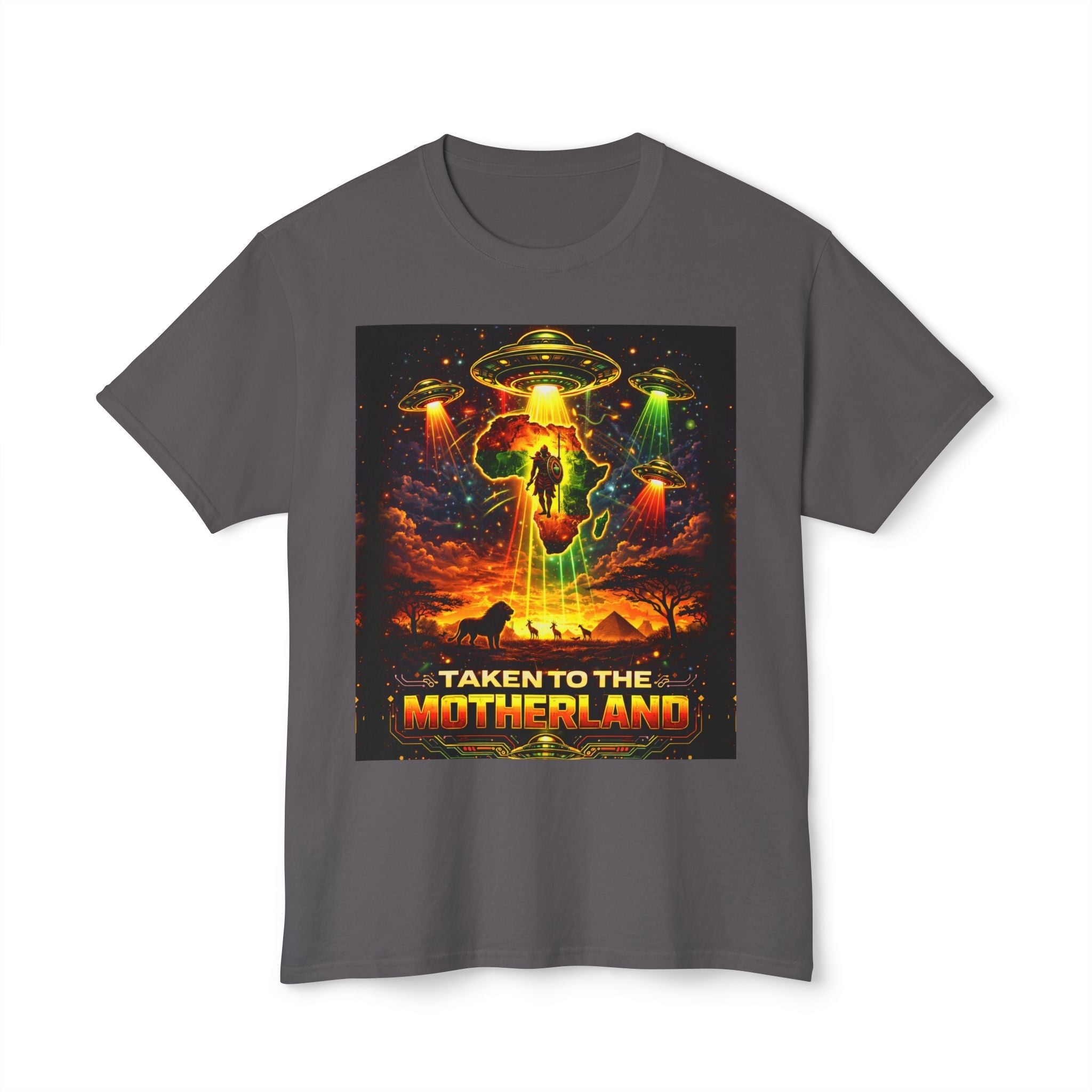 Taken to the Motherland — Afrofuturism UFO Tee Printify