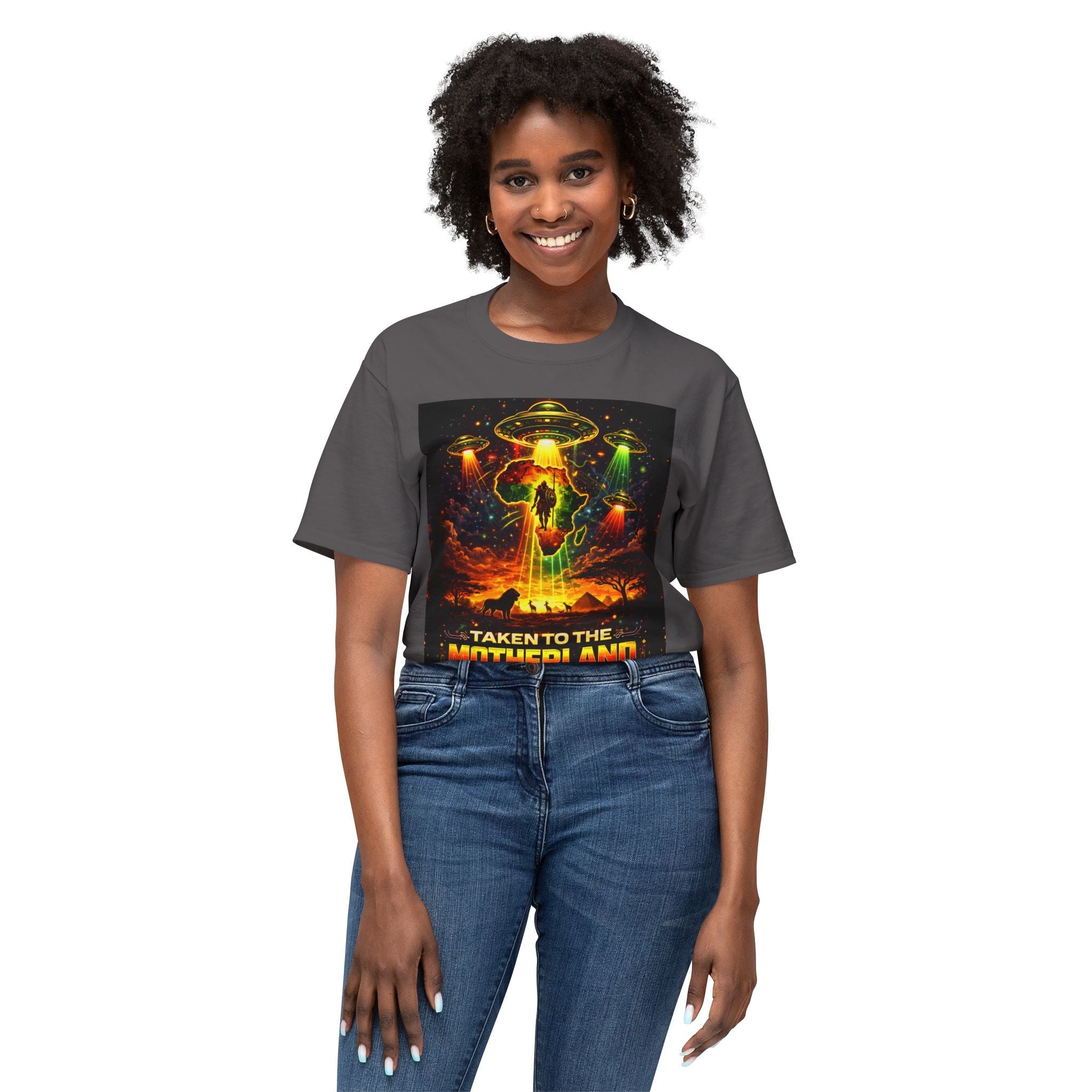 Taken to the Motherland — Afrofuturism UFO Tee Printify